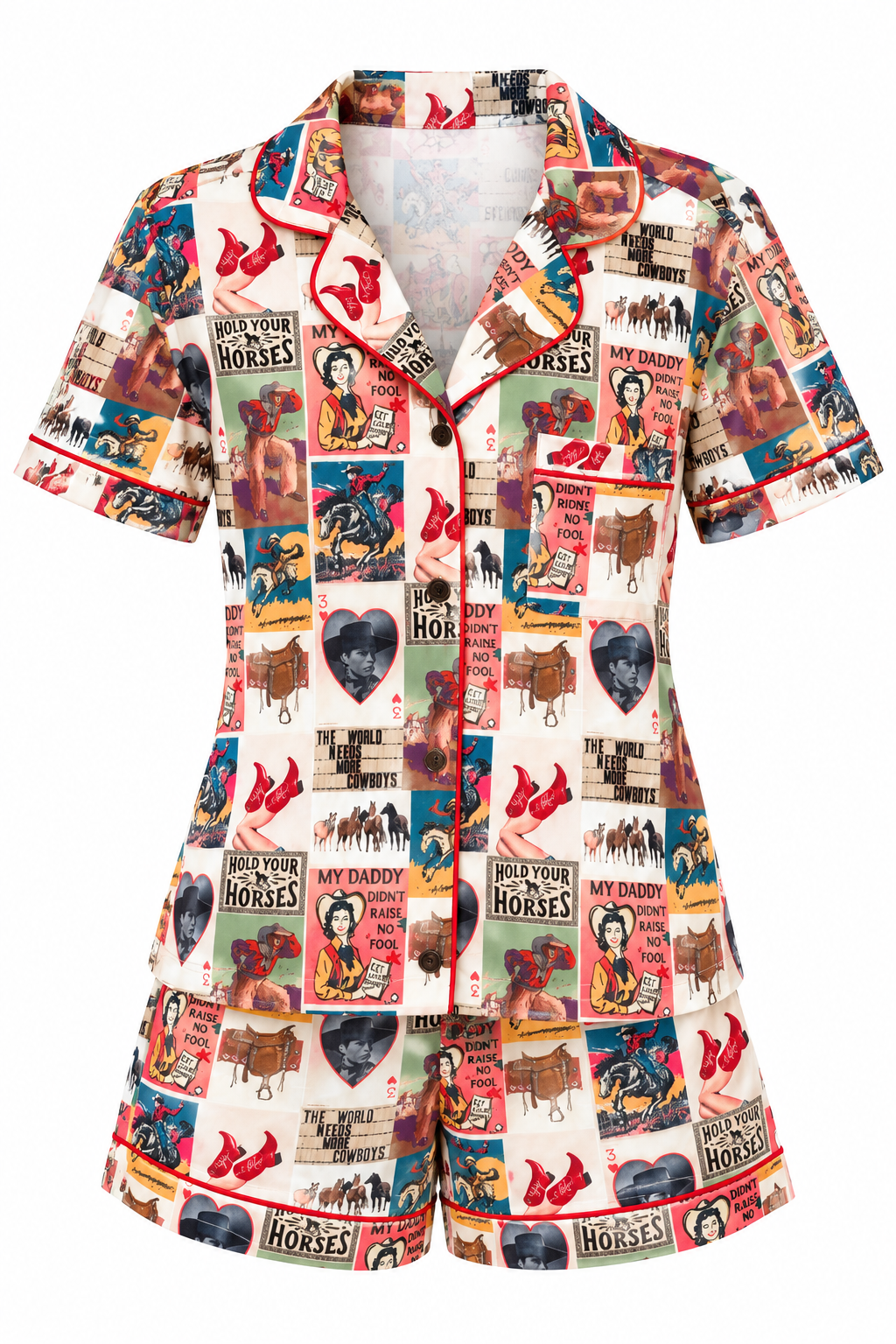 Pajama, Cowgirl Heart HH2305 (Pack OF 7)