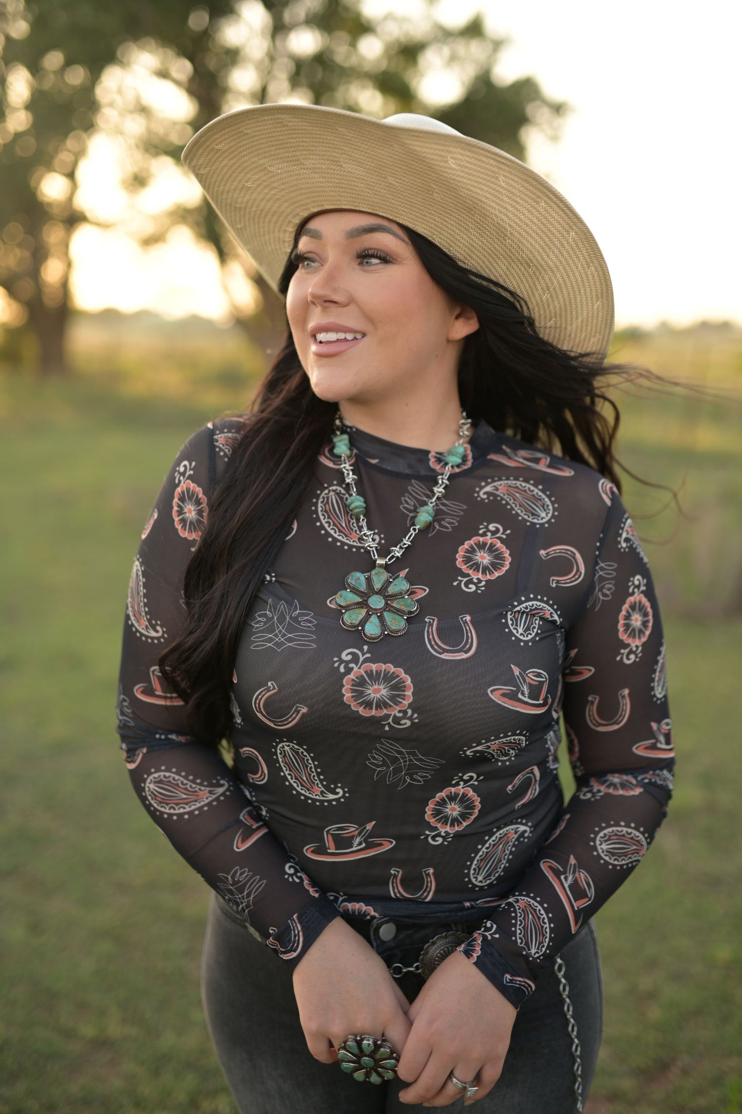 CNC HH1221 BLK FEATHER HAT