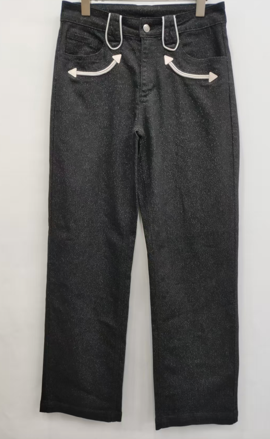 Pants, Black Sparkly Smiley Denim HH8800(PACK OF 7)