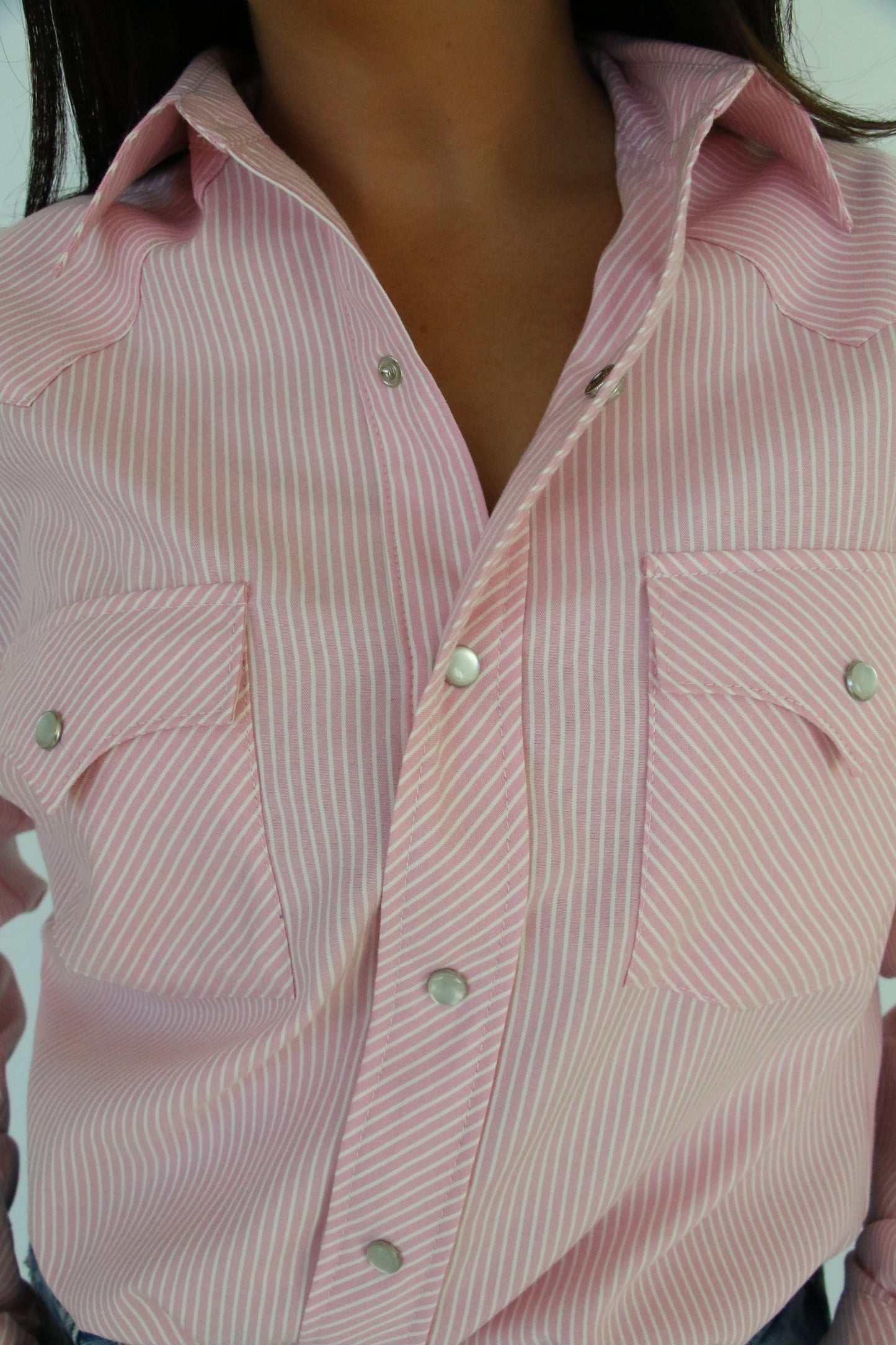 HH19 PAW PAW PINK STRIPE PEARL SNAP