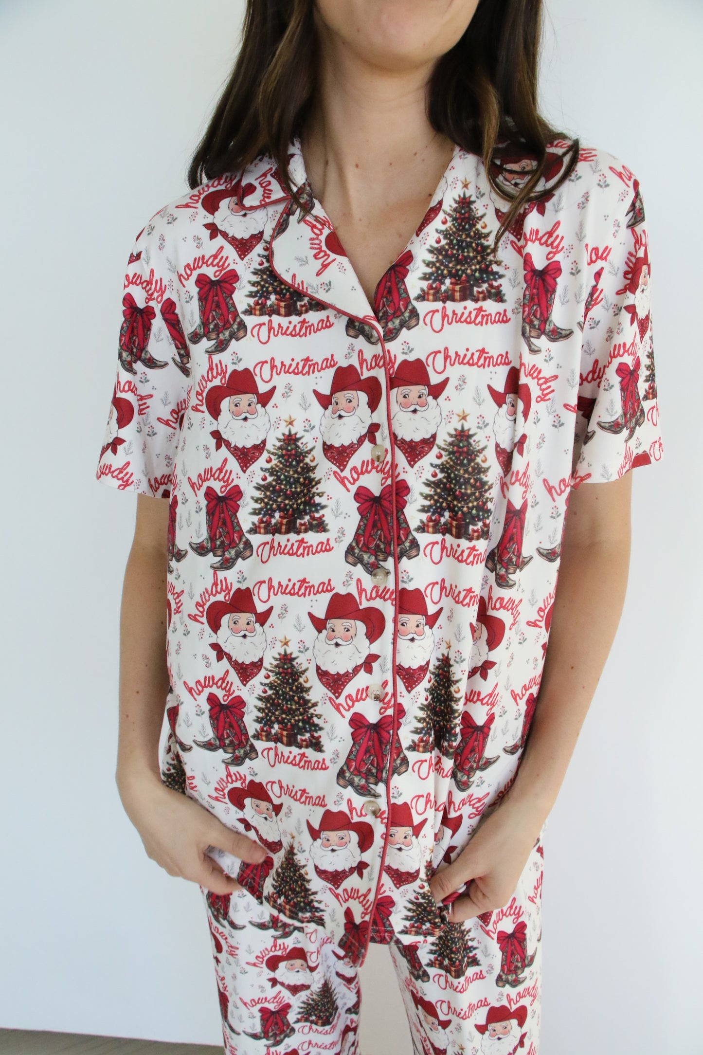 HH2308 BANDANA COWBOY SANTA PAJAMA
