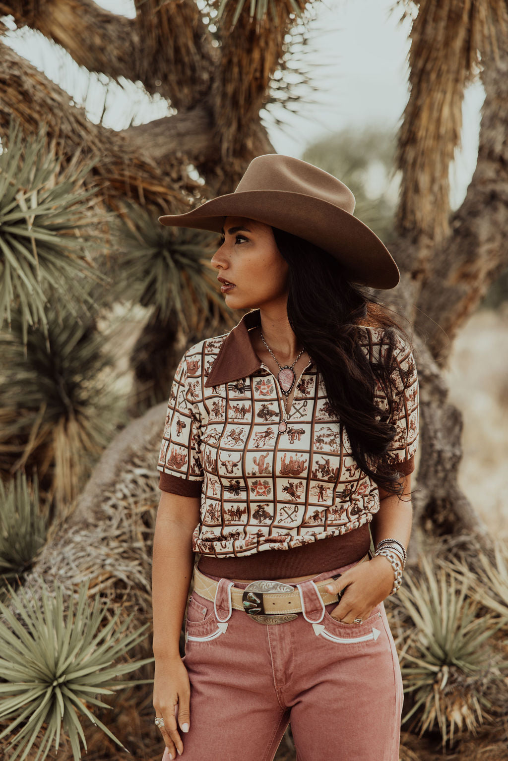 HH2102 WESTERN SQUARE VINTAGE POLO