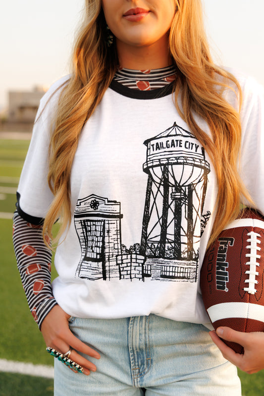 HH246 WHITE/BLK RINGER TAILGATE CITY