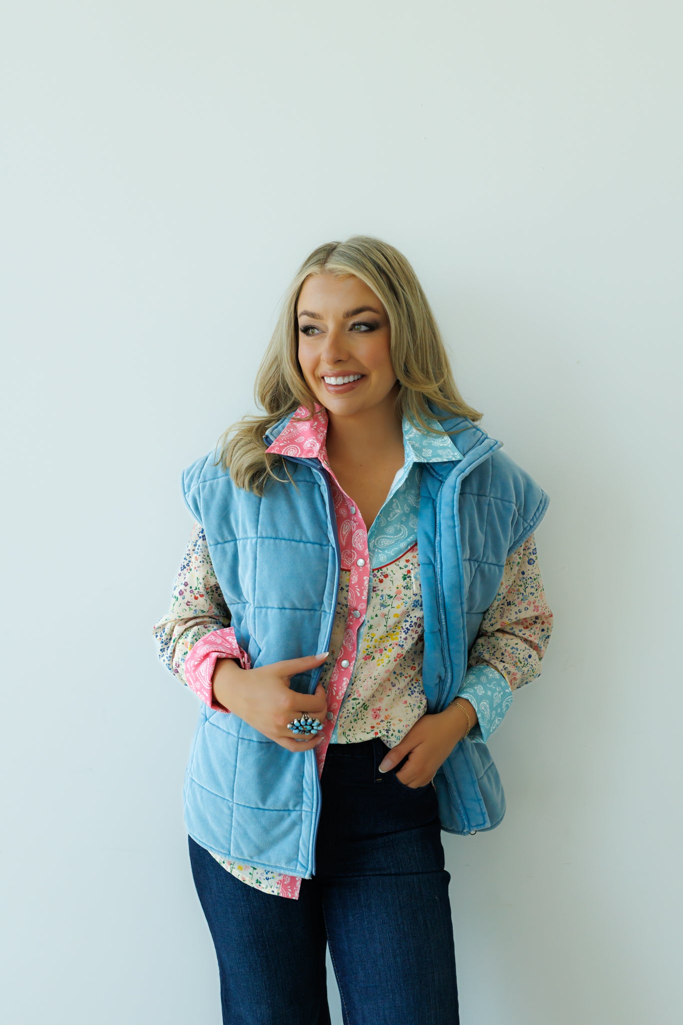 Vest, Chambray HH1169 (Pack OF 7)