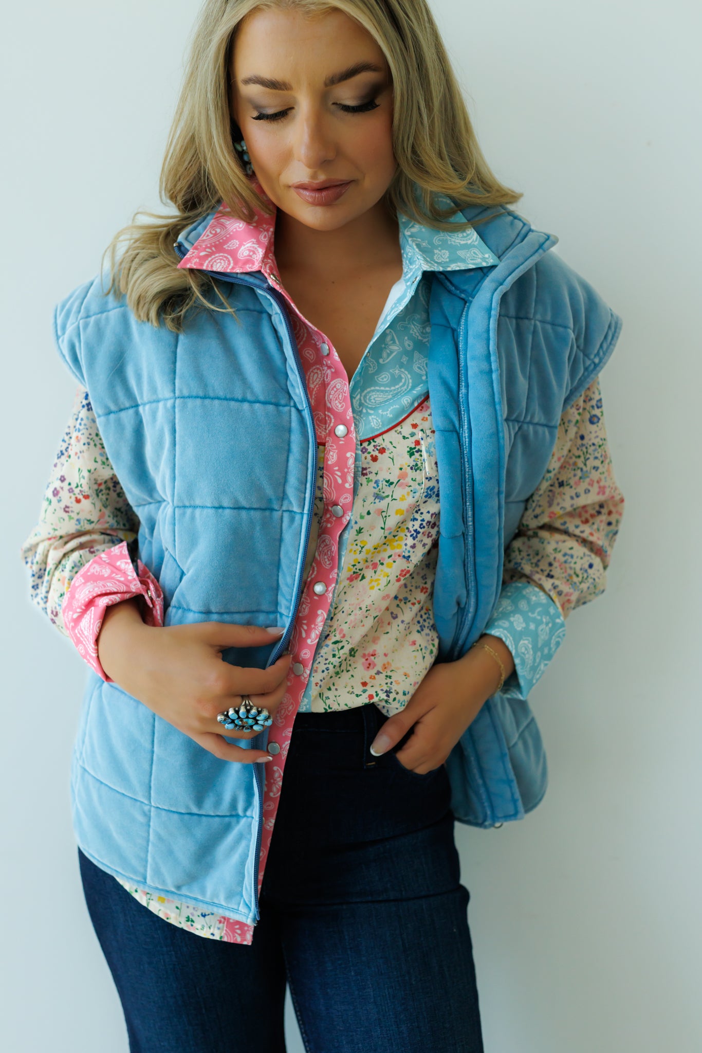 Vest, Chambray HH1169 (Pack OF 7)