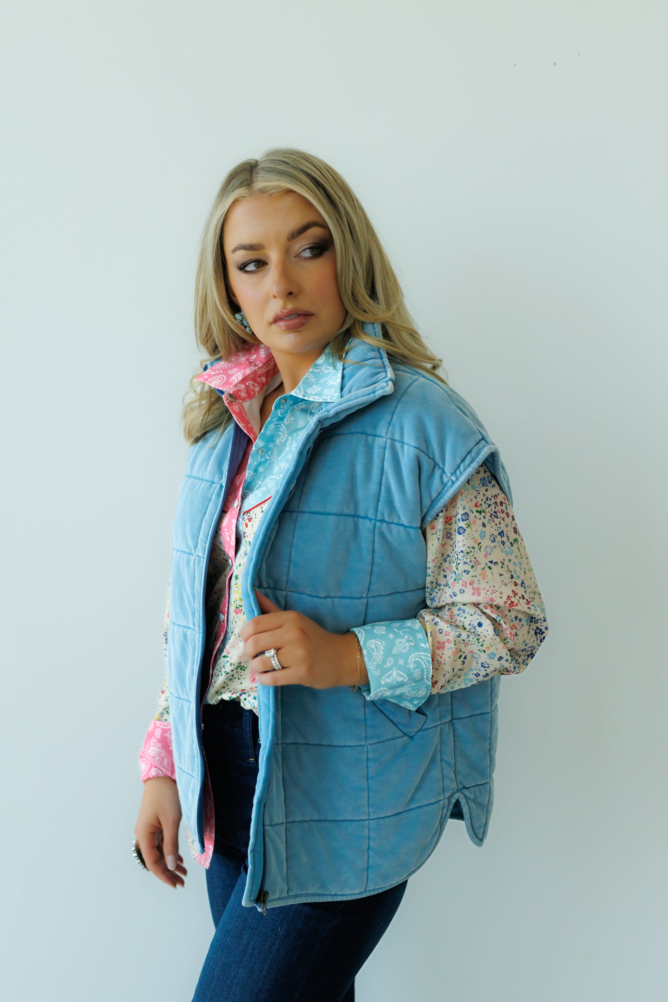 Vest, Chambray HH1169 (Pack OF 7)