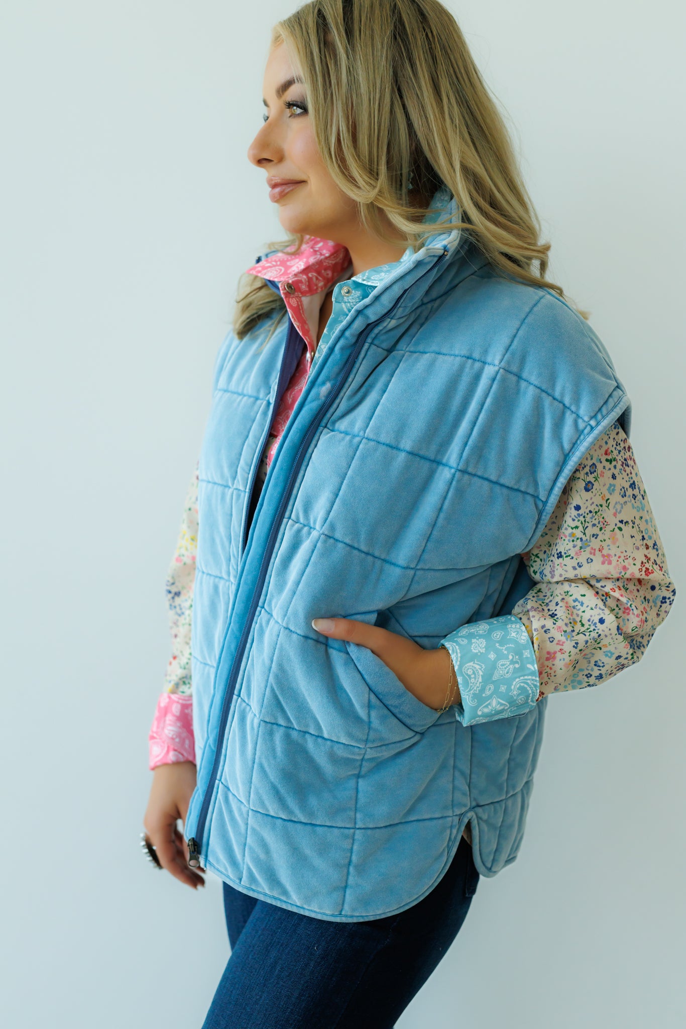 Vest, Chambray HH1169 (Pack OF 7)