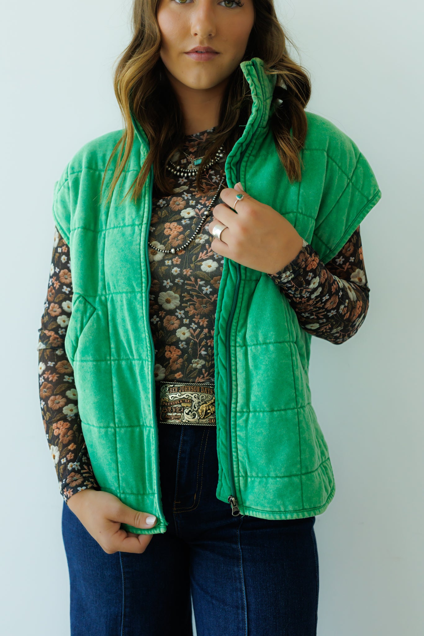 Vest, Green HH1169 (Pack OF 7)