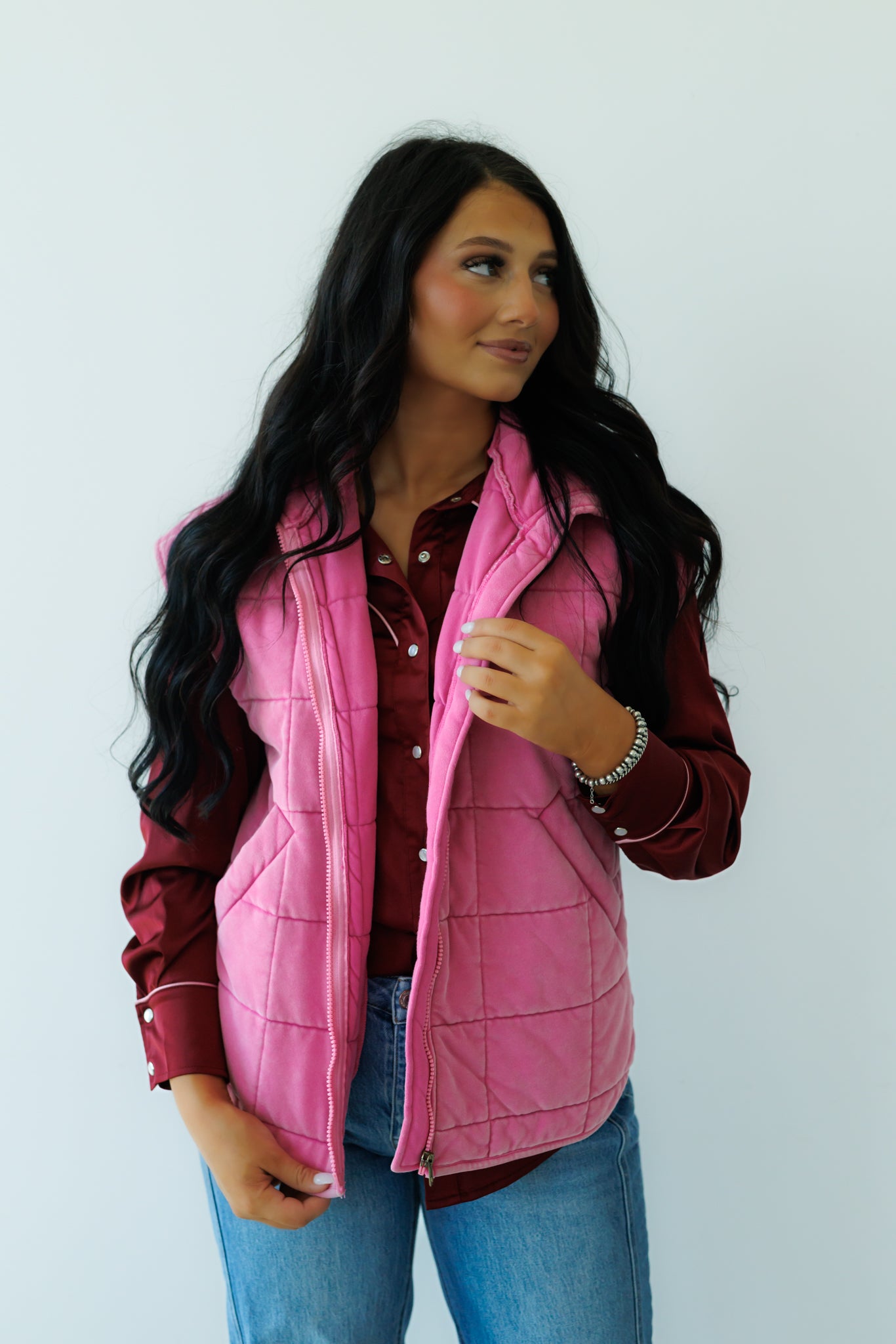 Vest, Hot Pink HH1169(Pack OF 7)