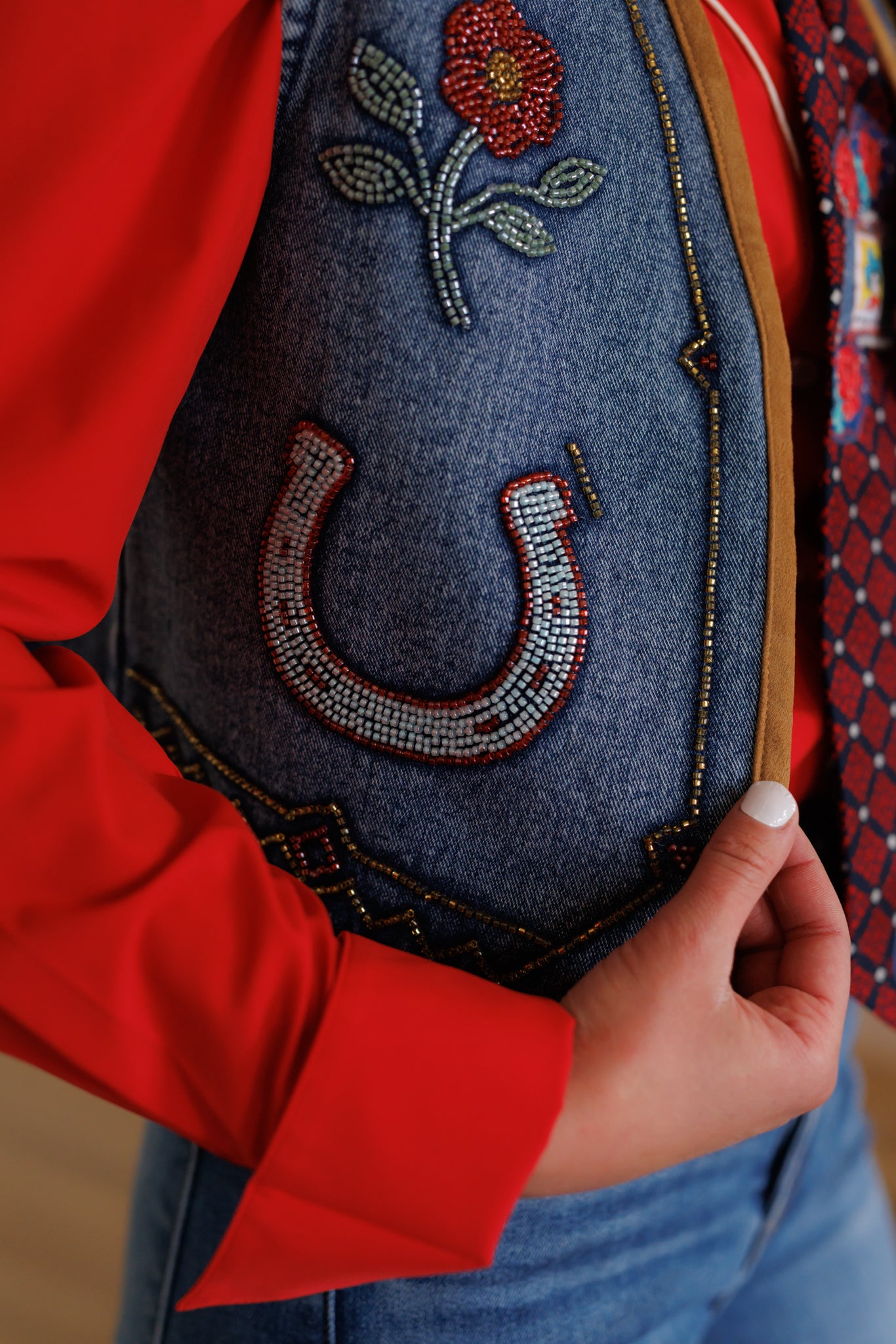 Vest, Beaded Horseshoe Vest Pack HH1175