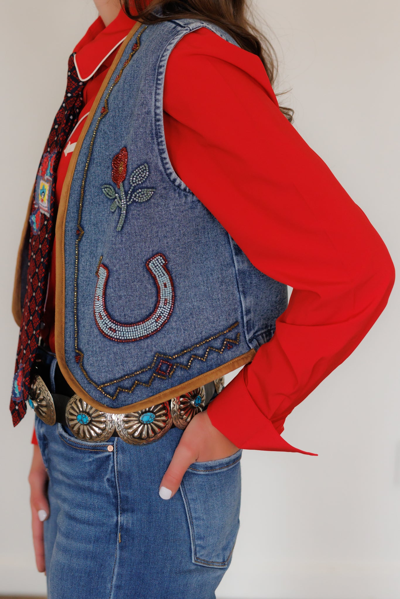 Vest, Beaded Horseshoe Vest Pack HH1175