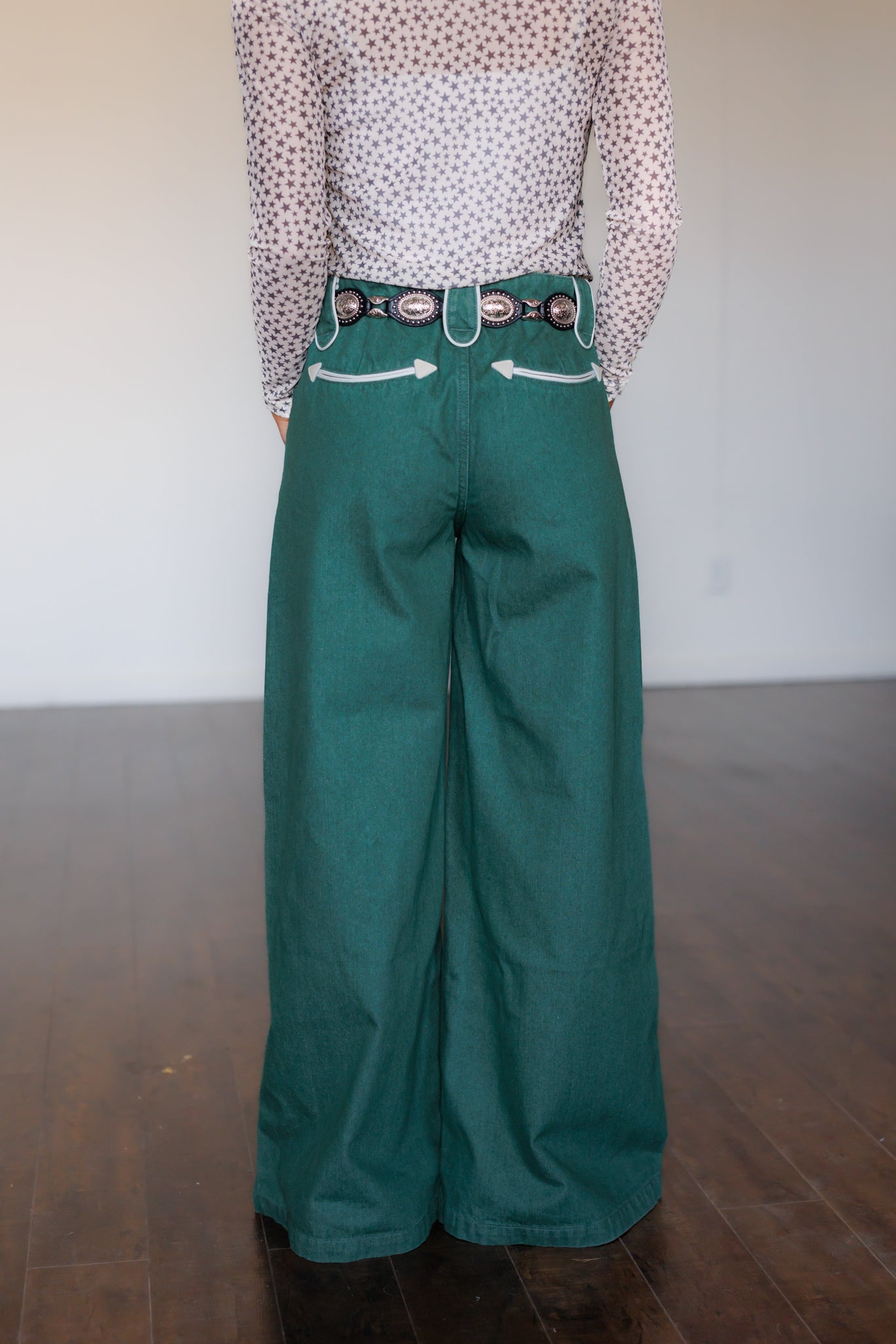 Pants, Green Smiley Wide Leg HH8900 (Pack OF 7)