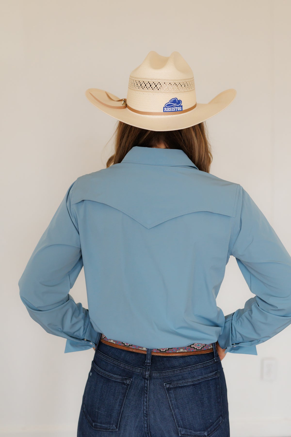 Pearl Snap, Chambray Performance HH12 (Pack OF 7)