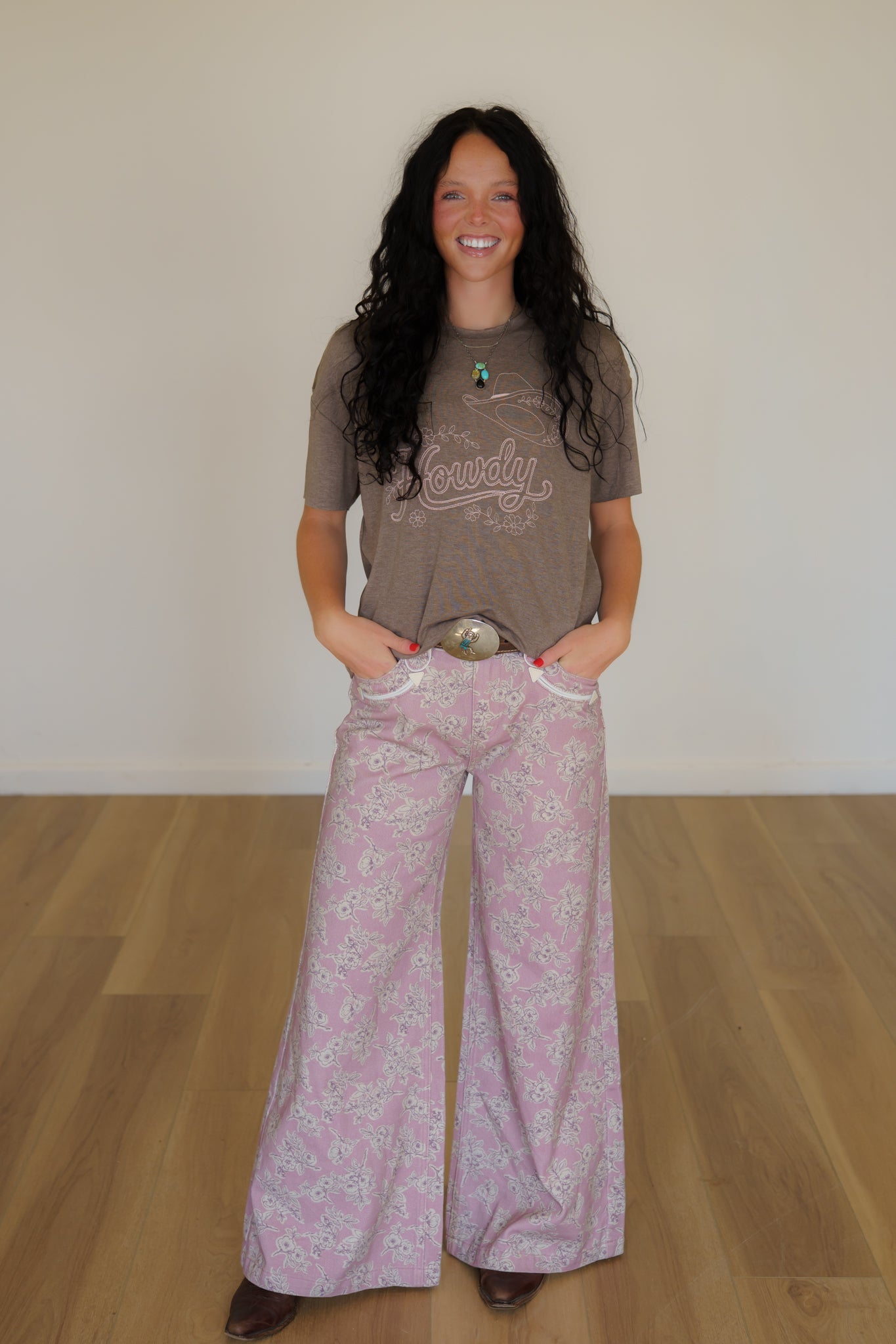 Pants, Rose Flower Wide Leg HH8900 (Pack OF 7)