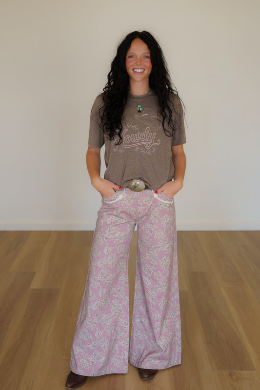 Pants, Rose Flower Wide Leg HH8900 (Pack OF 7)