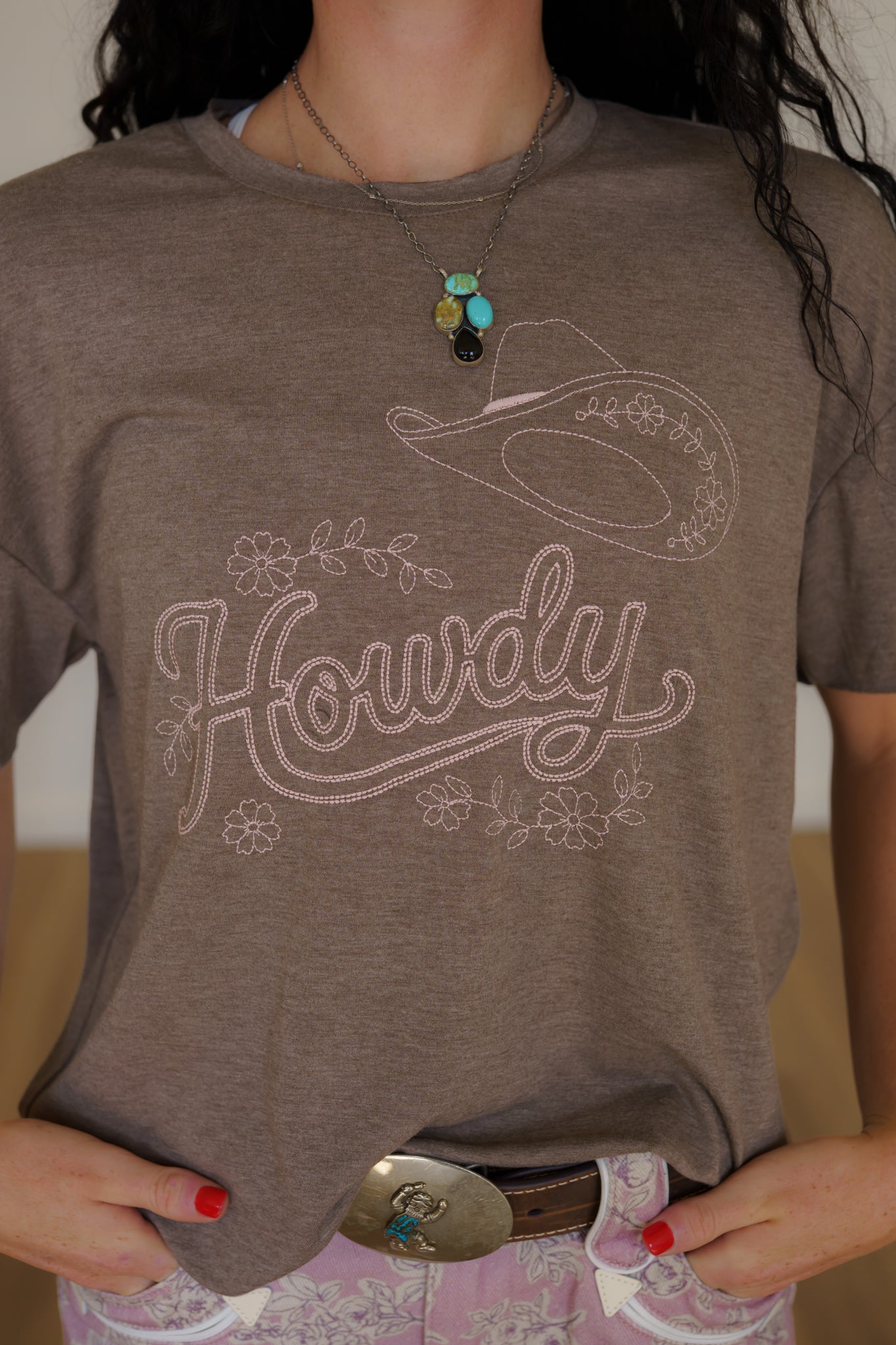 T-Shirt, Pink Howdy HH1412 (Pack of 7)