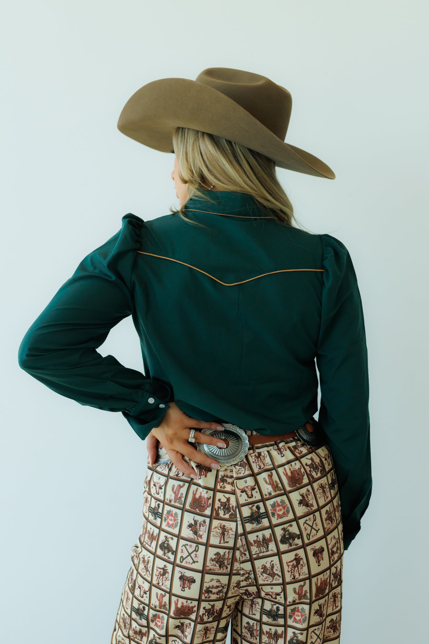 Pant, Brown Western Square HH221 (Pack OF 7)