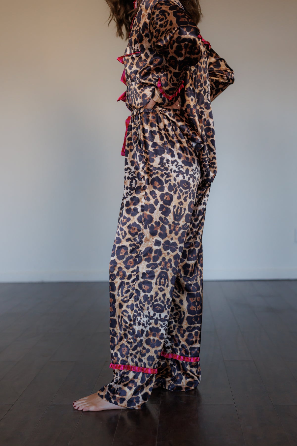 Satin Leopard Pajamas (HH2309)