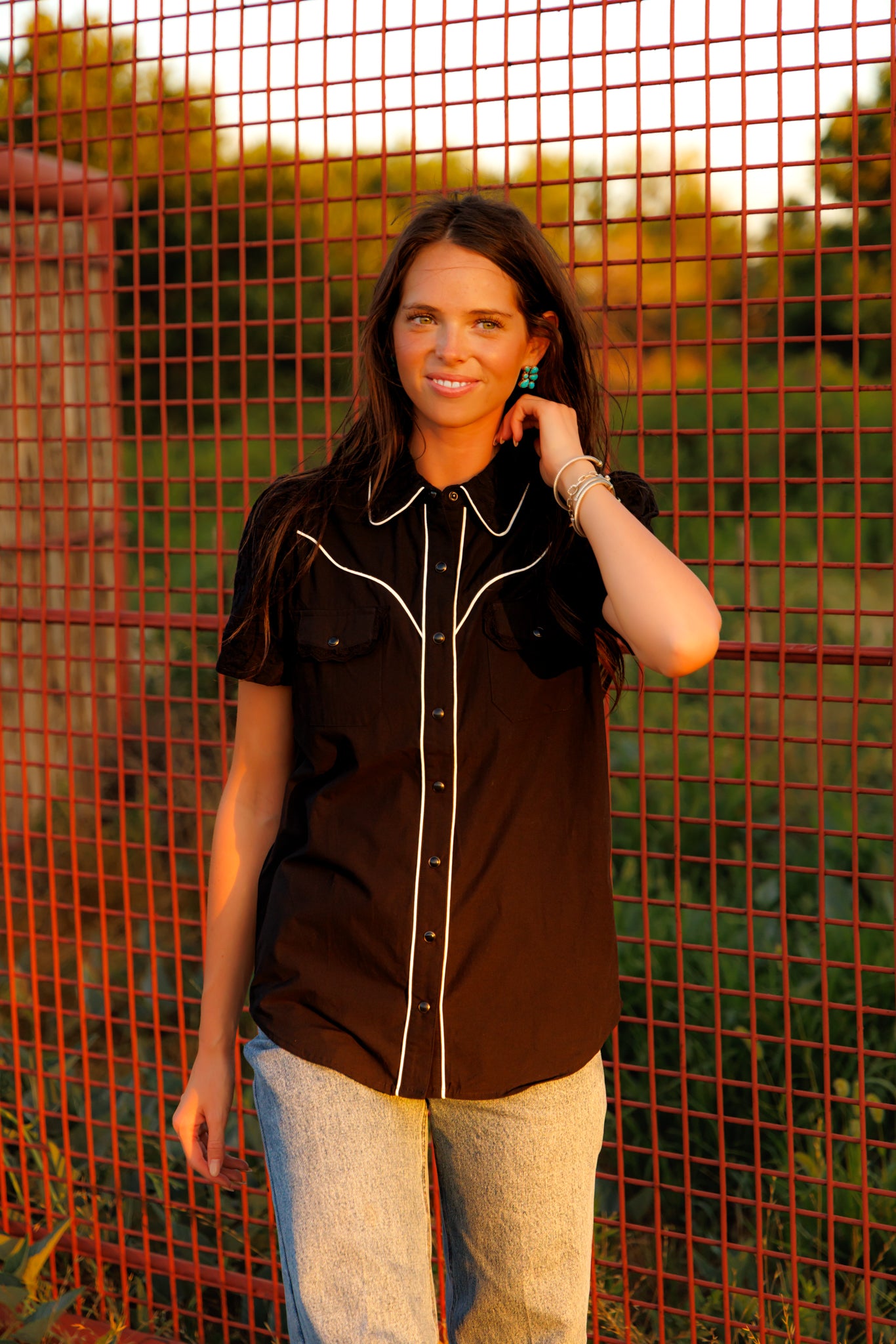 Pearl Snap, Eyelet Black SS Pearl Snap HH2704(Pack OF 7)