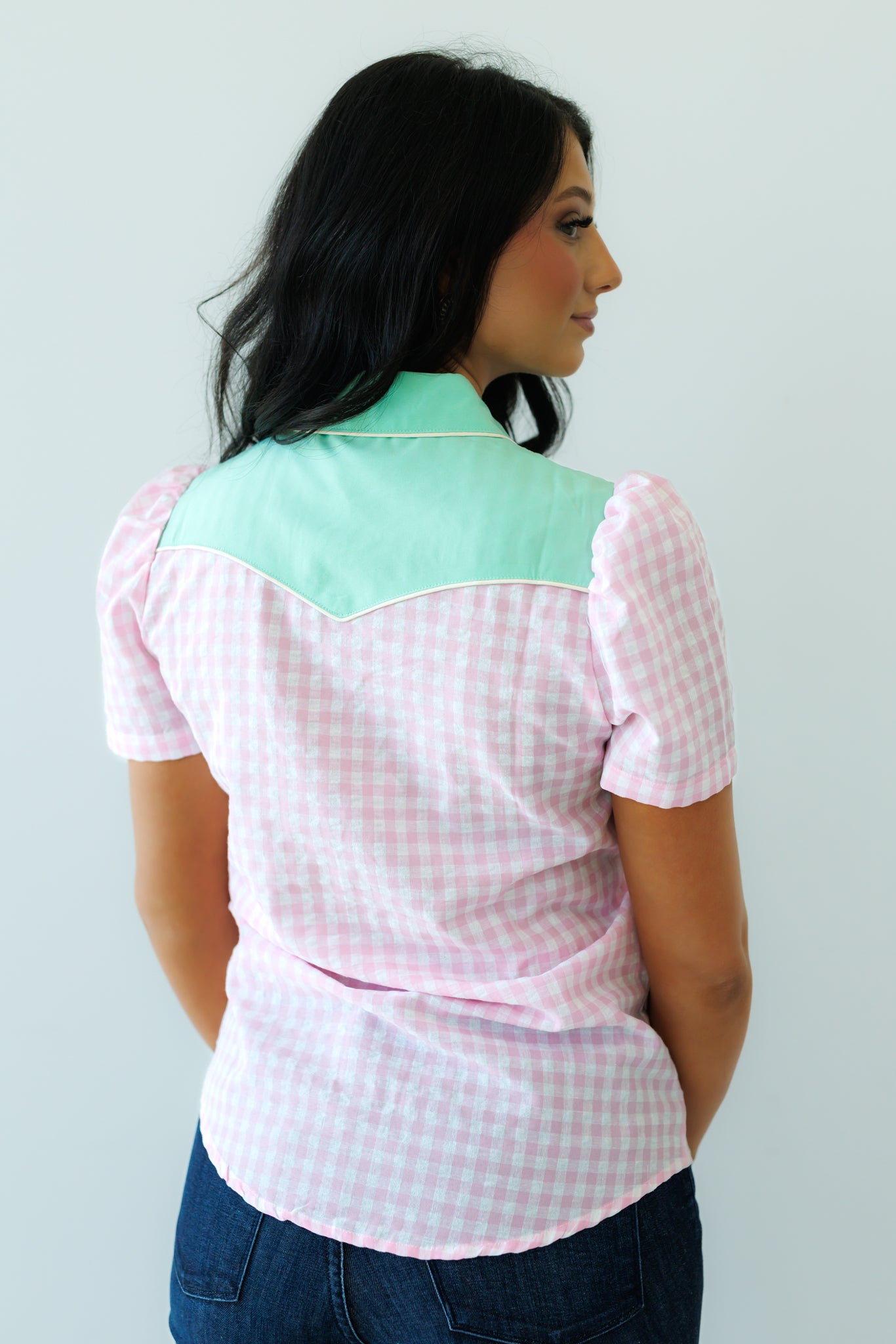 Pearl Snap, Embroidery Butterfly SS HH2705(Pack of 7)