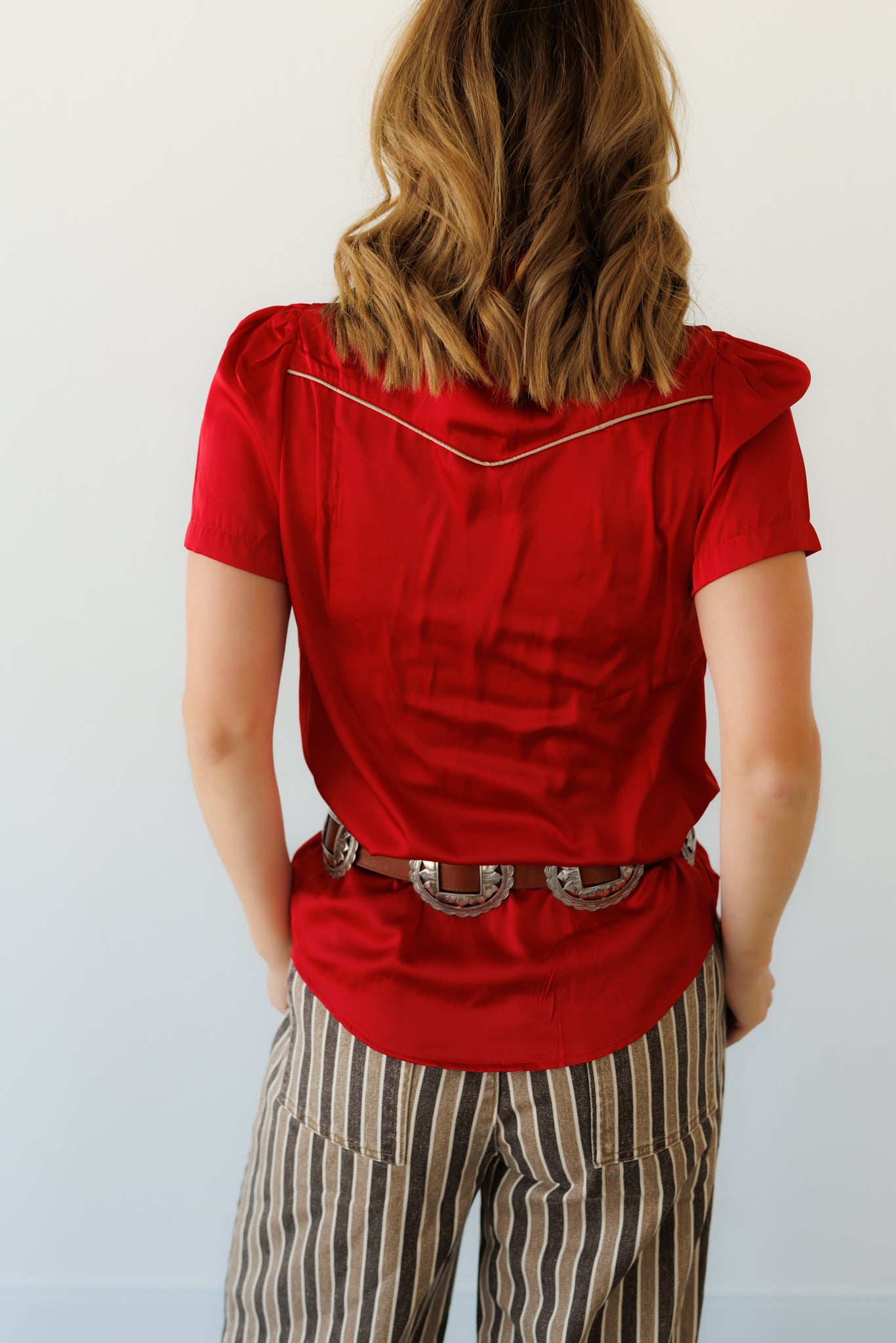 Pearl Snap, Silk Crimson SS (Pack OF 7)