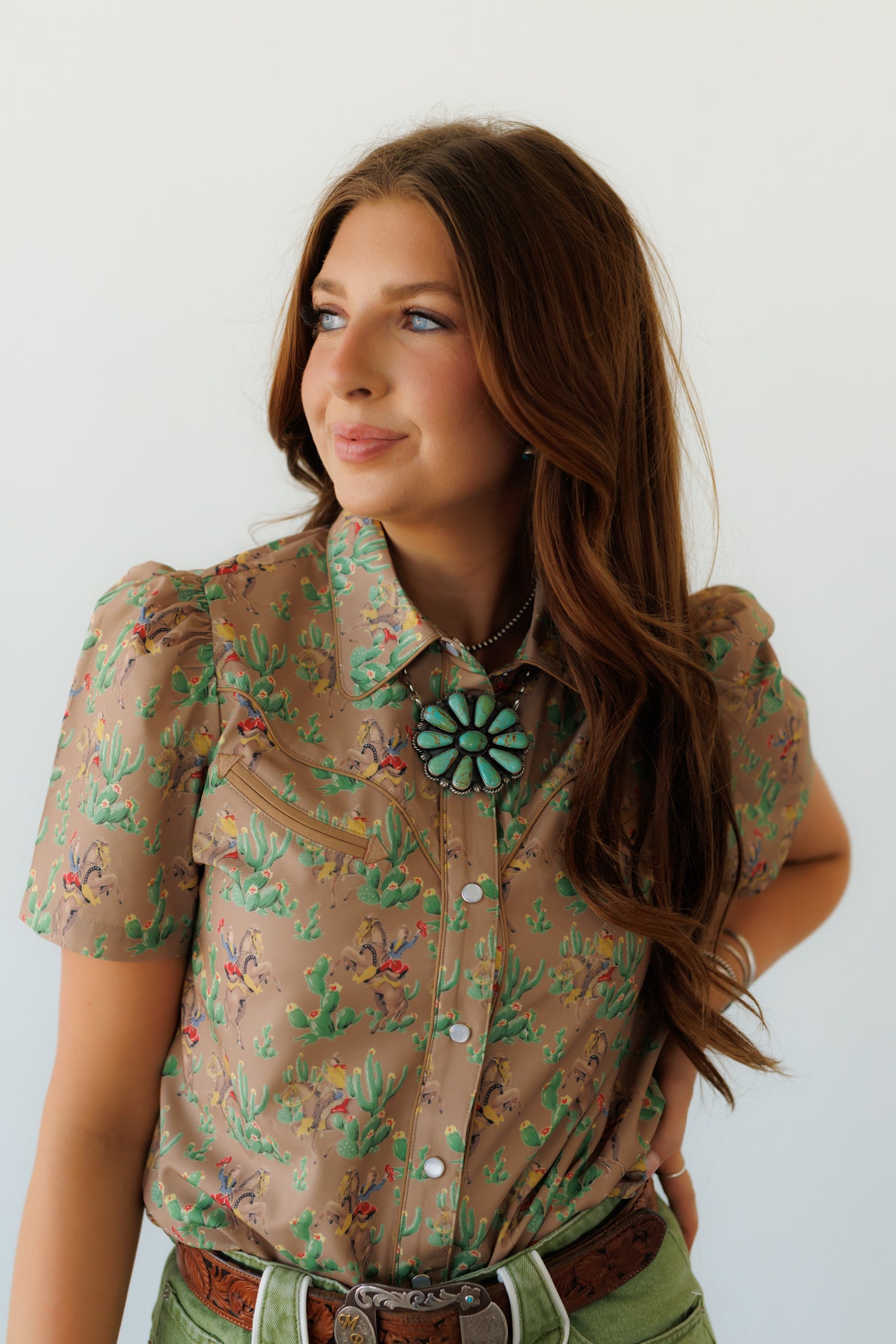 Pearl Snap, Retro Cactus SS HH2707 (Pack OF 7)