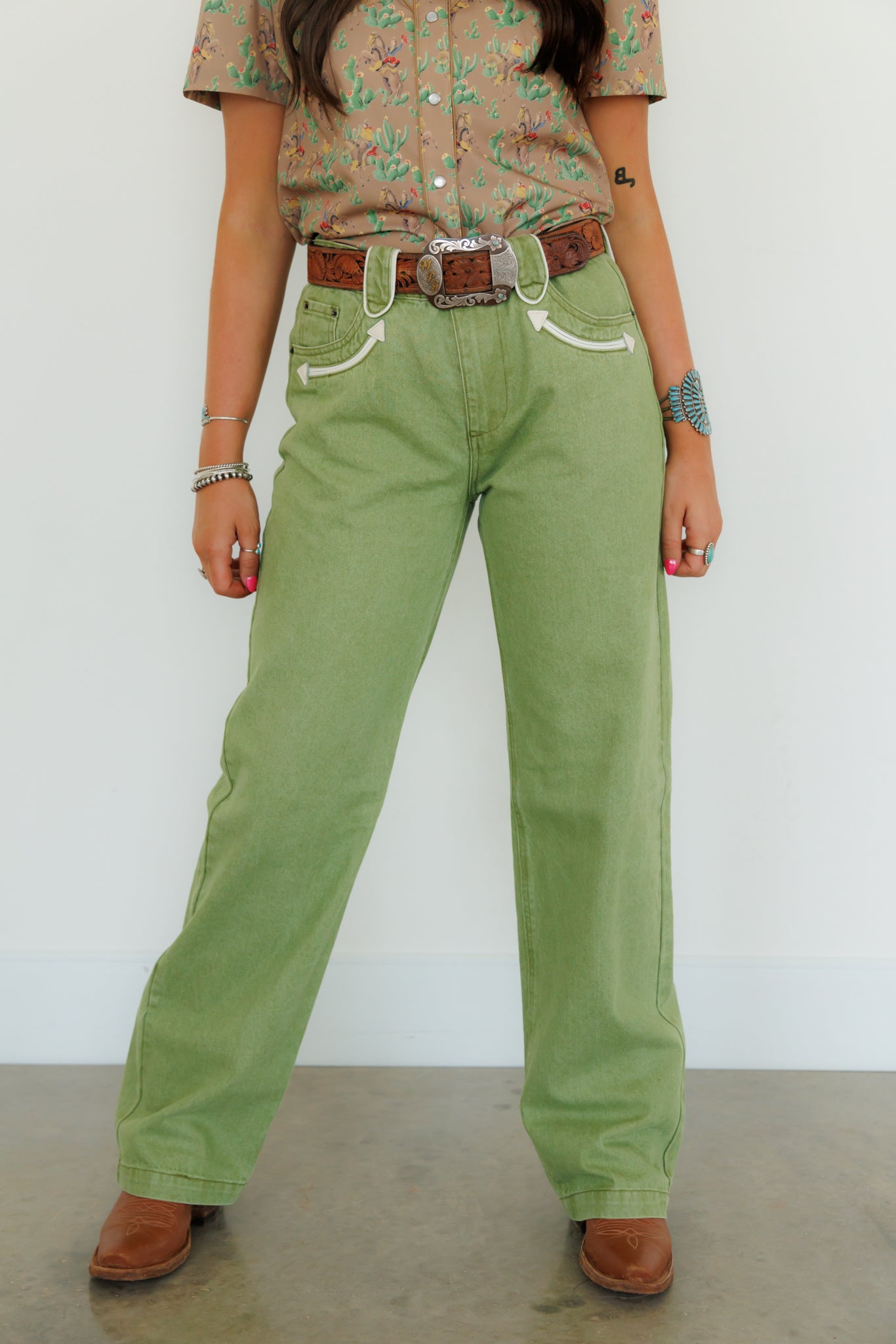 Pants, Olive Smiley Denim HH8800(Pack of 7)