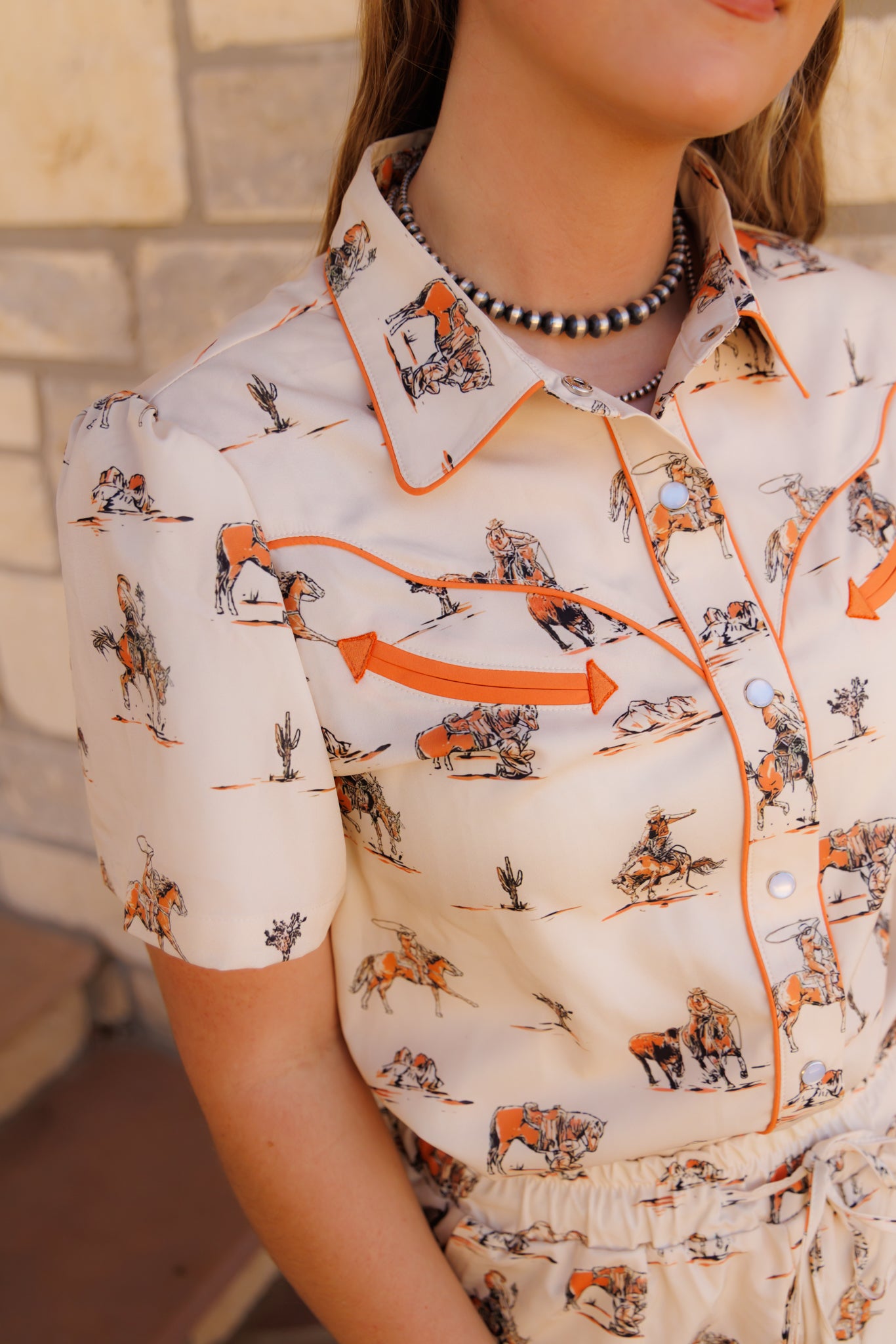 HH2707 WESTERN THINGS ARROW PEARL SNAP