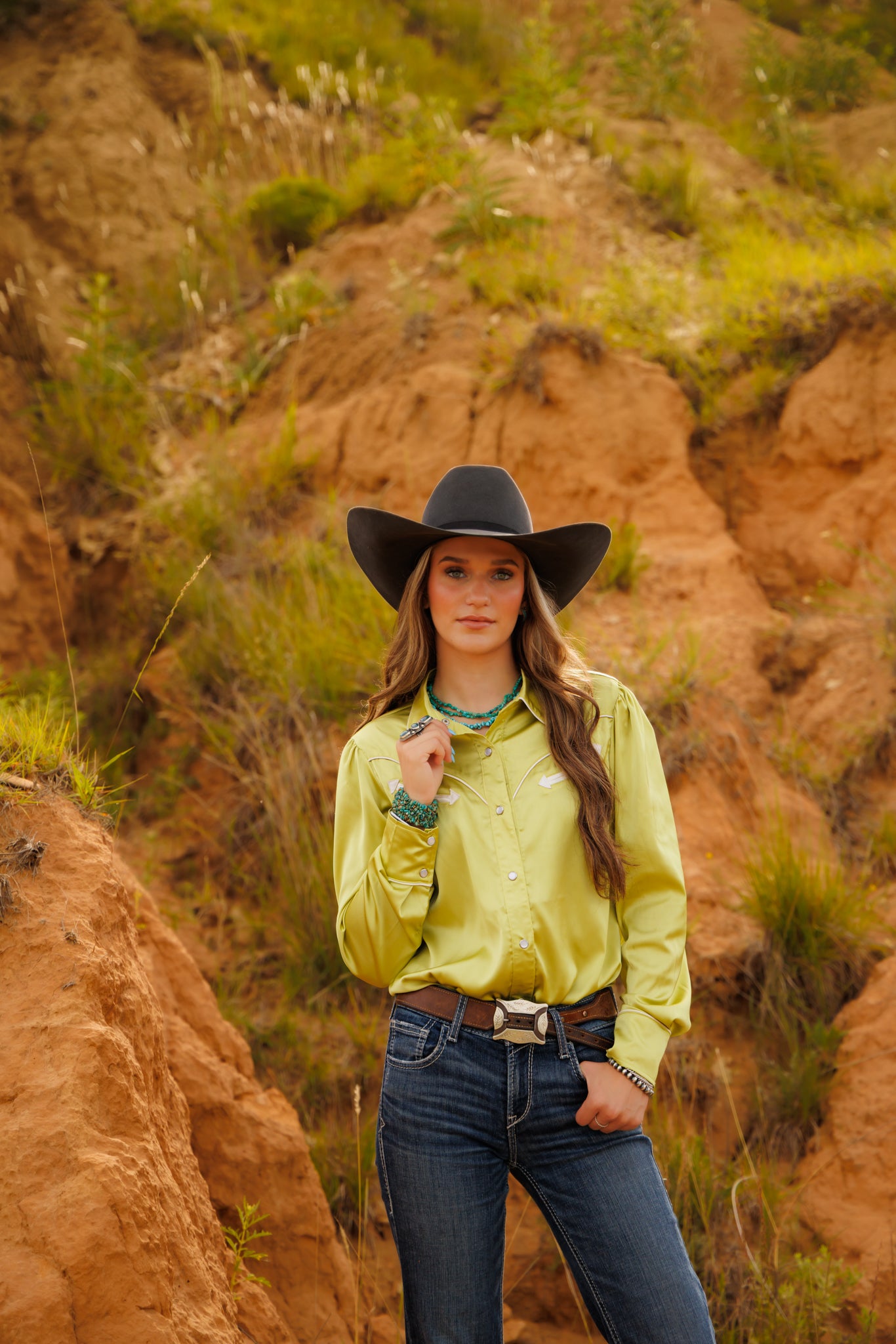 Pearl Snap, Lime Satin LS HH2708(Pack OF 7)