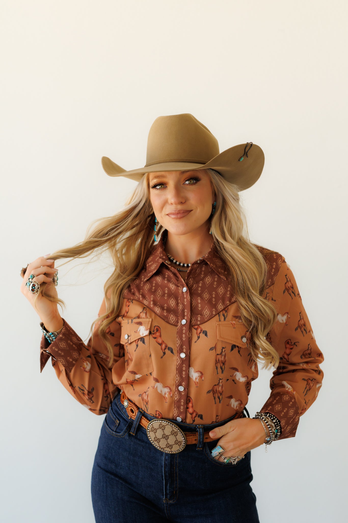 Pearl Snap, Brown Run Horse HH2709 (Pack)