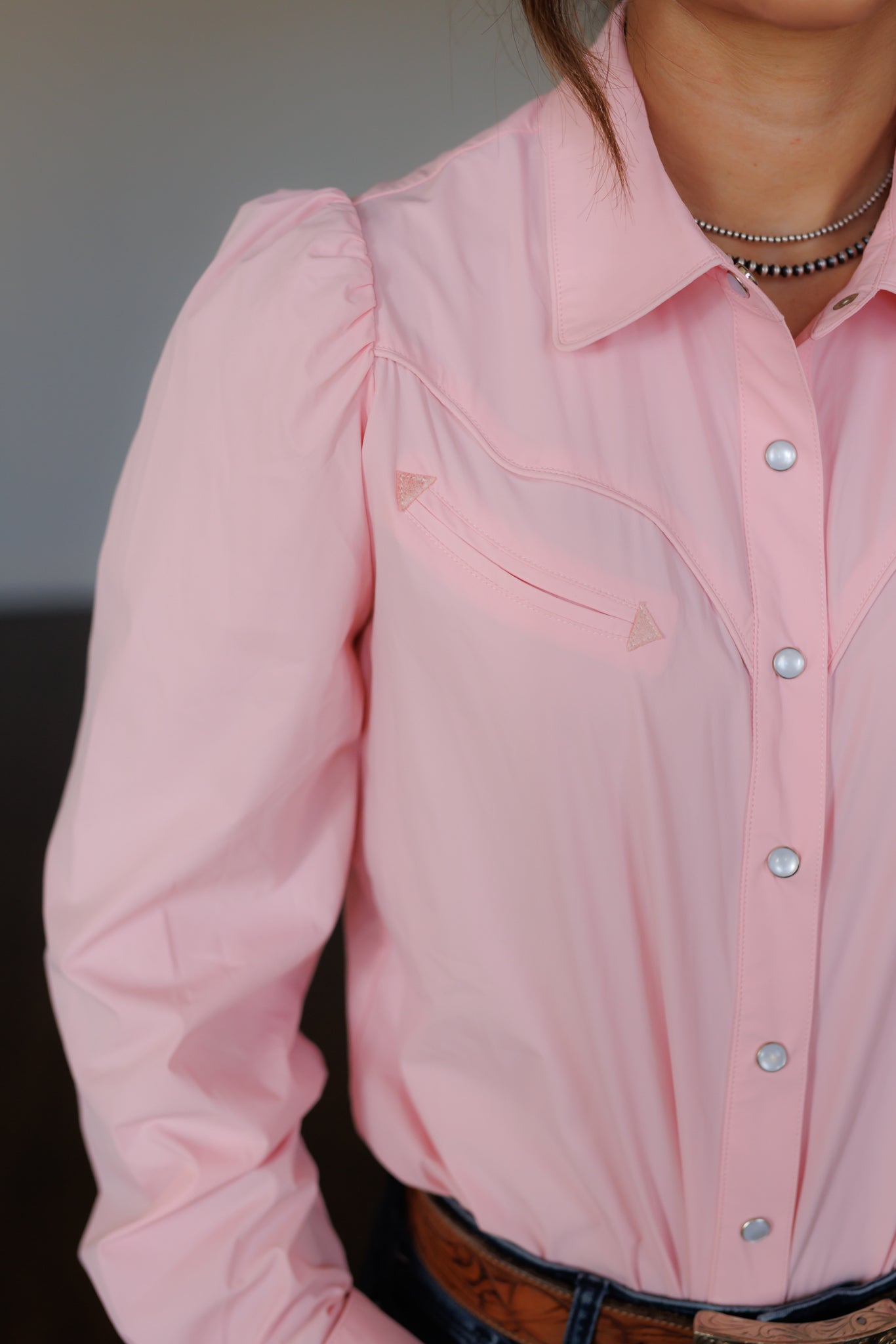 Pearl Snap, Light Pink Performance HH2710 (Pack OF 7)