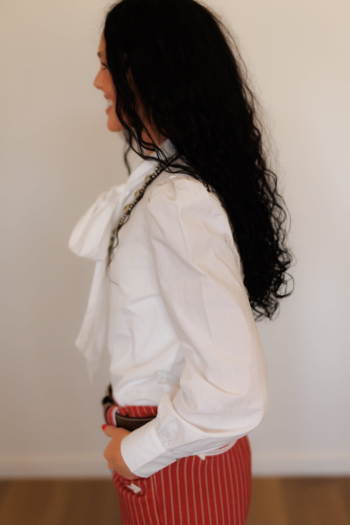Pearl Snap, LS PS Tie Top White HH2714(PACK OF 7)