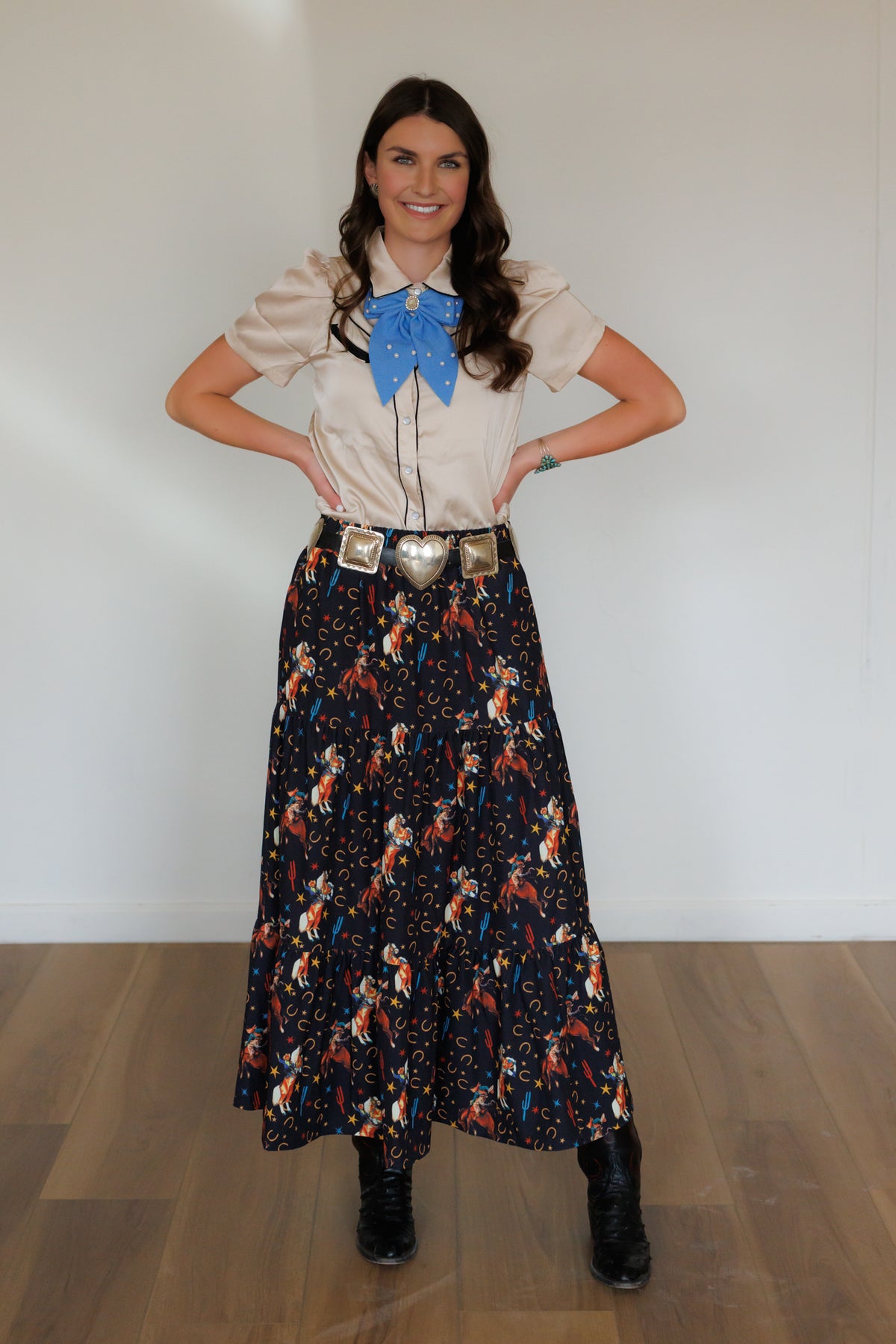 Skirt, Black Star Cowboy HH3004 (Pack OF 7)