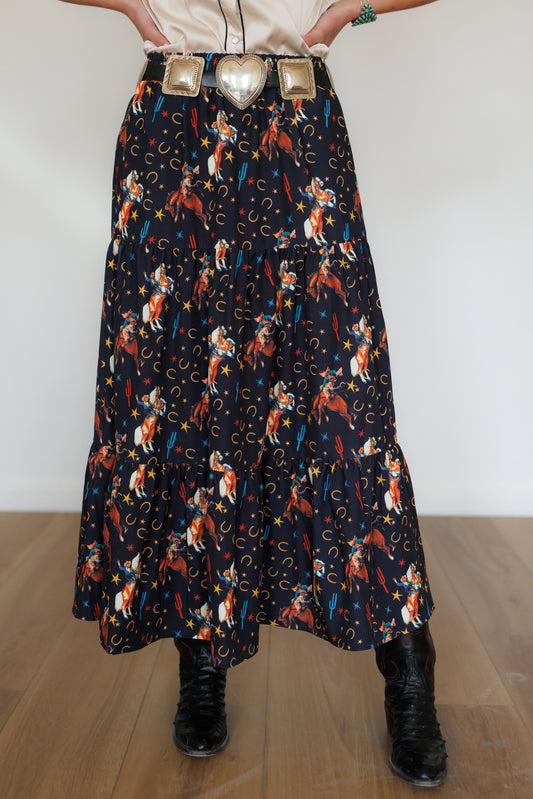 Skirt, Black Star Cowboy HH3004 (Pack OF 7)