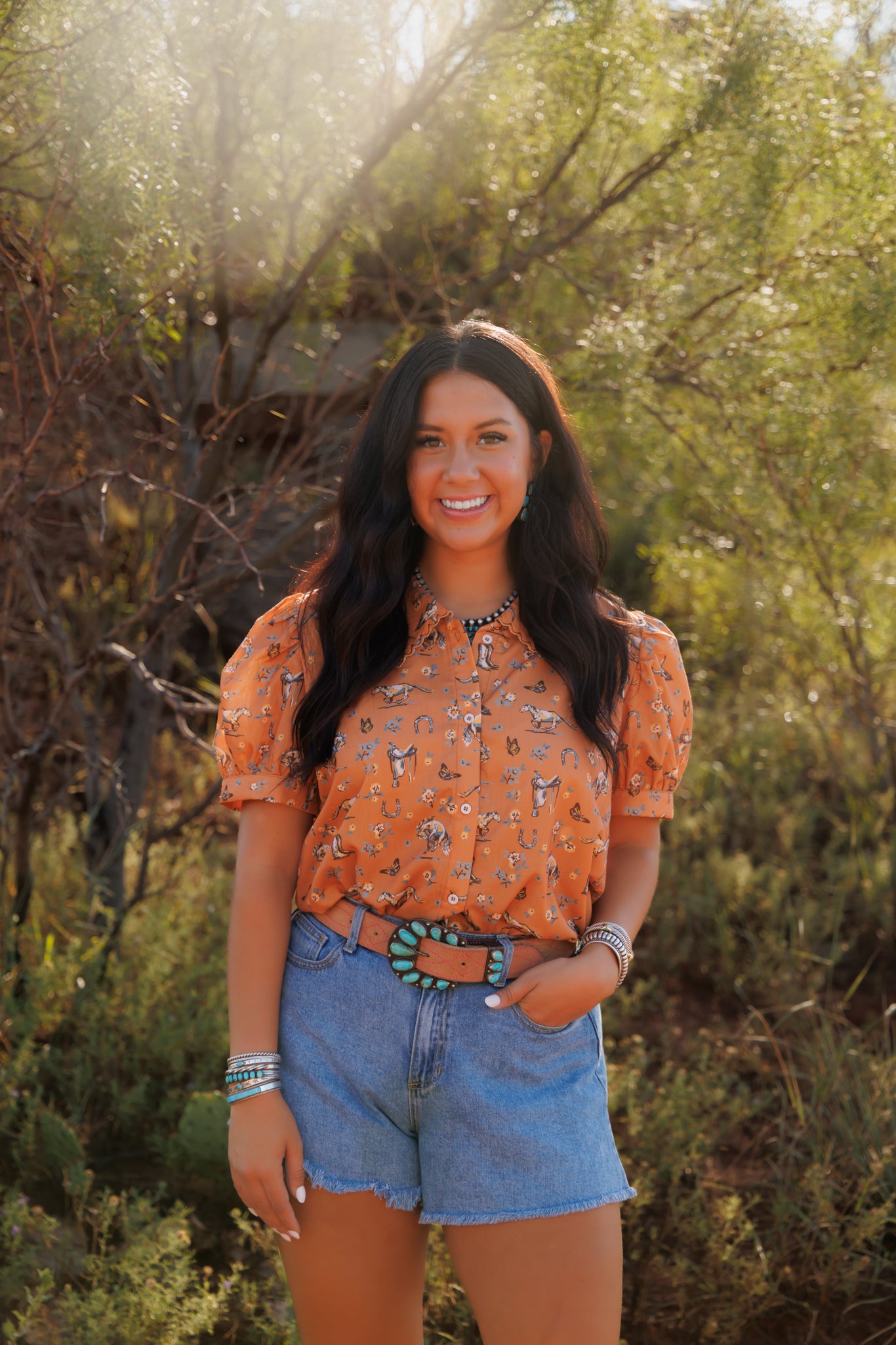 Top, Butterfly Horses HH3024 (Pack of 7)