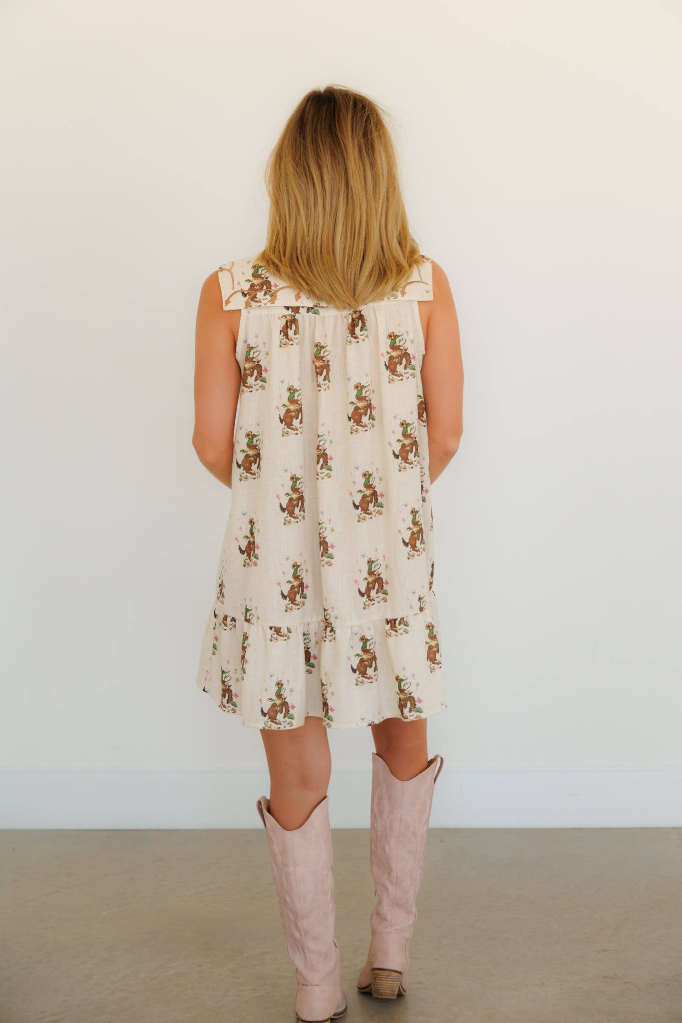 Dress, Cowboy Embroidery HH304 (Pack of 7)