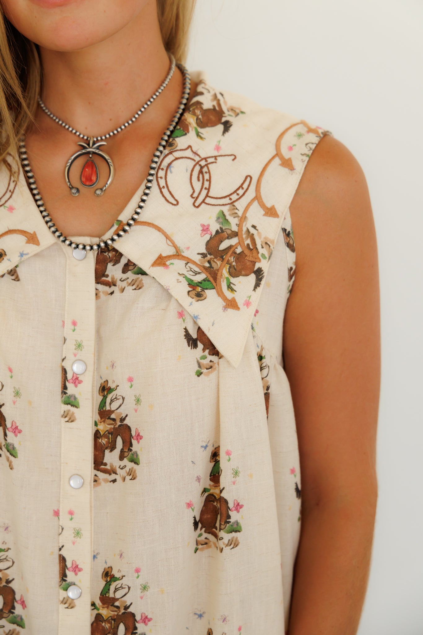 Dress, Cowboy Embroidery HH304 (Pack of 7)