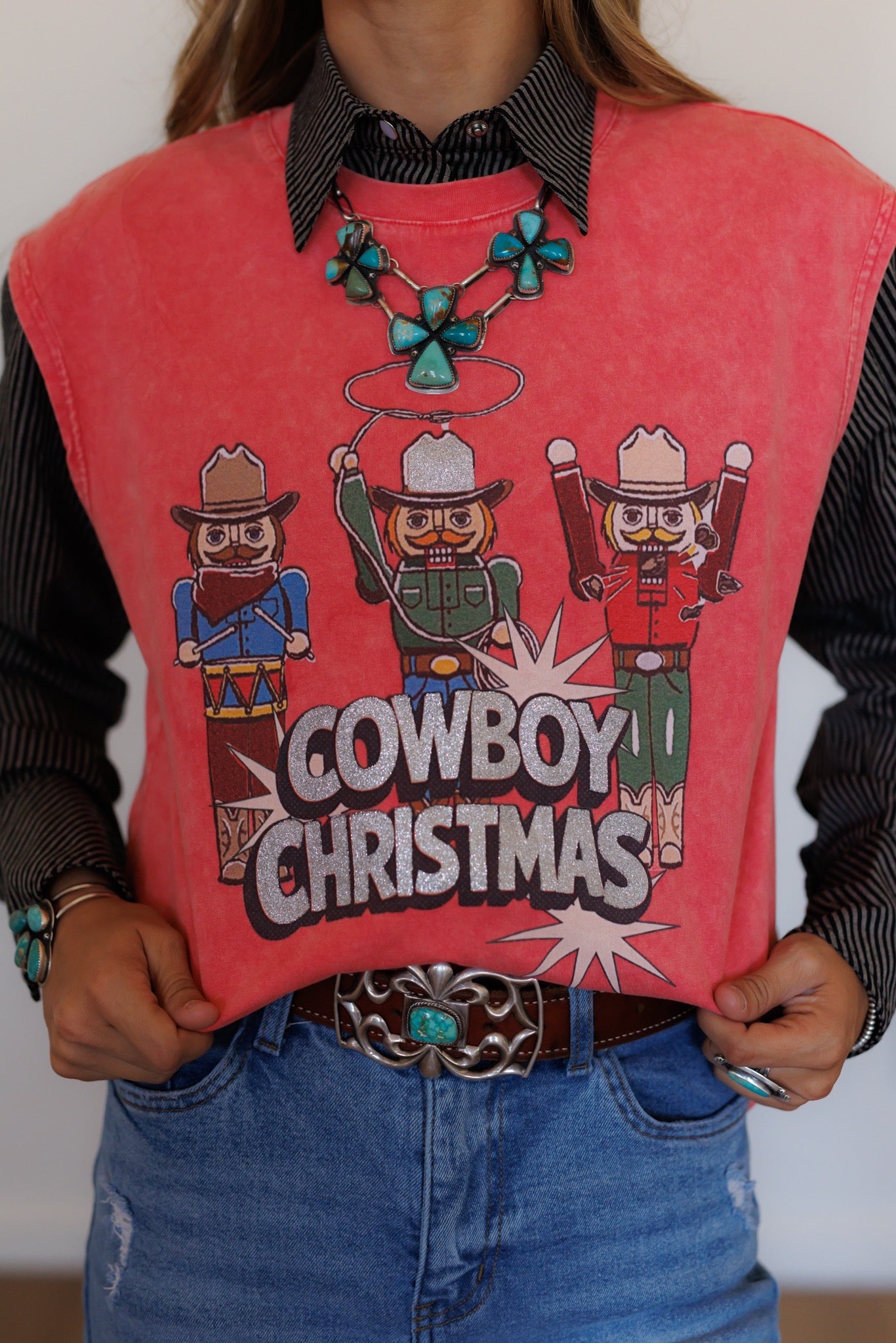 Tank, Cowboy Christmas Nutcracker HH307(Pack of 7)
