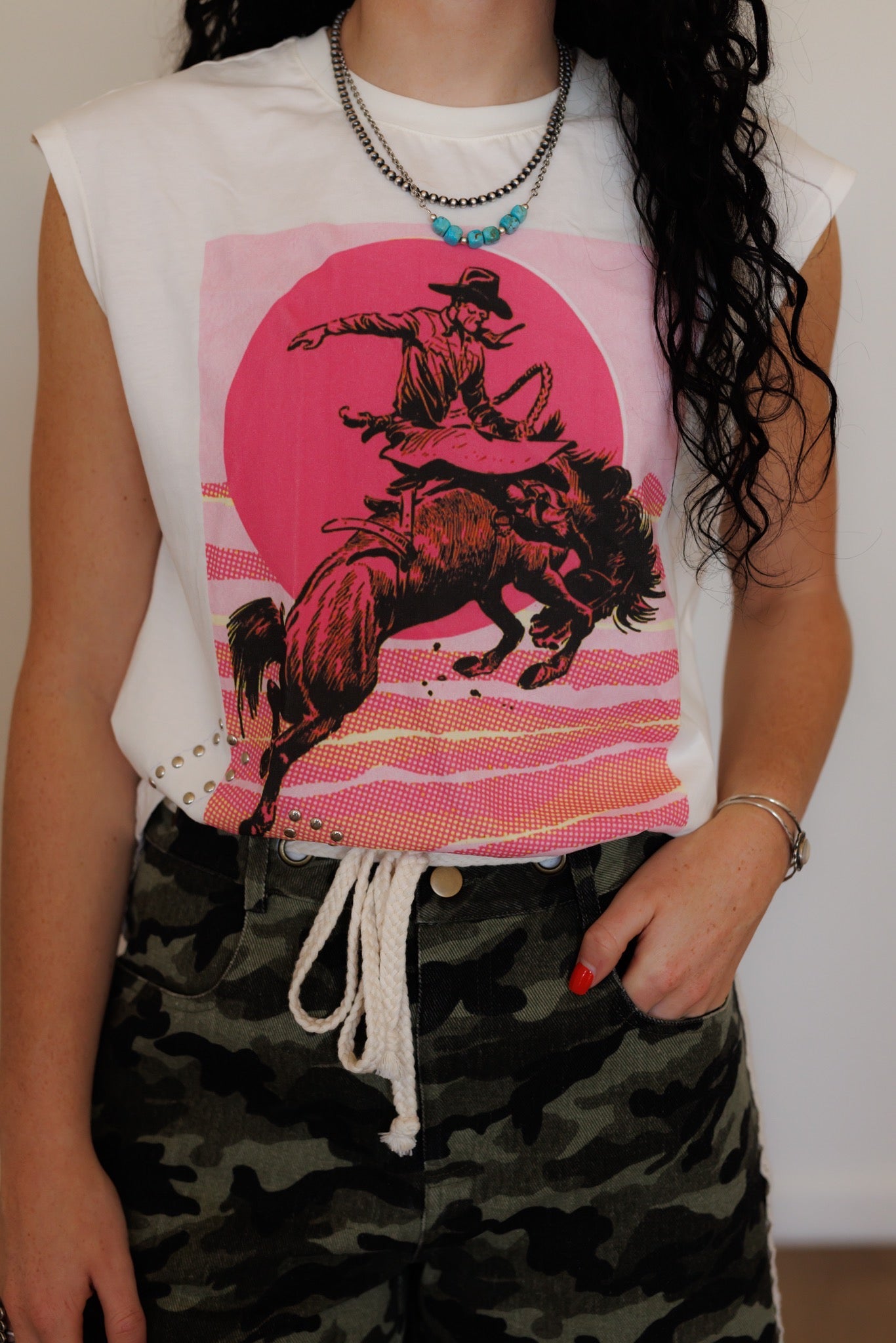Tank, Pink Cowboy HH307(Pack of 7)