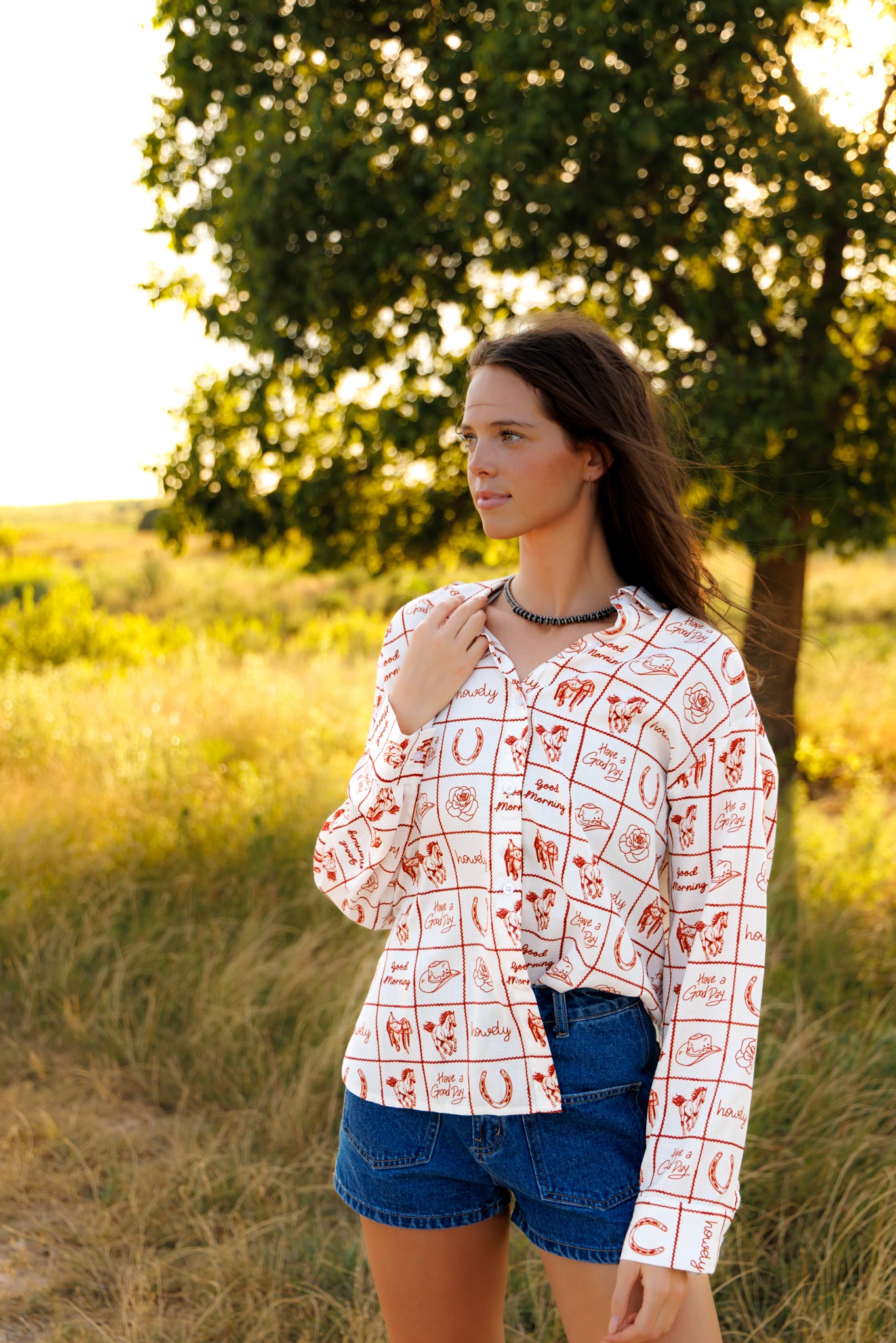 Top, Howdy Check HH36 (Pack OF 7)