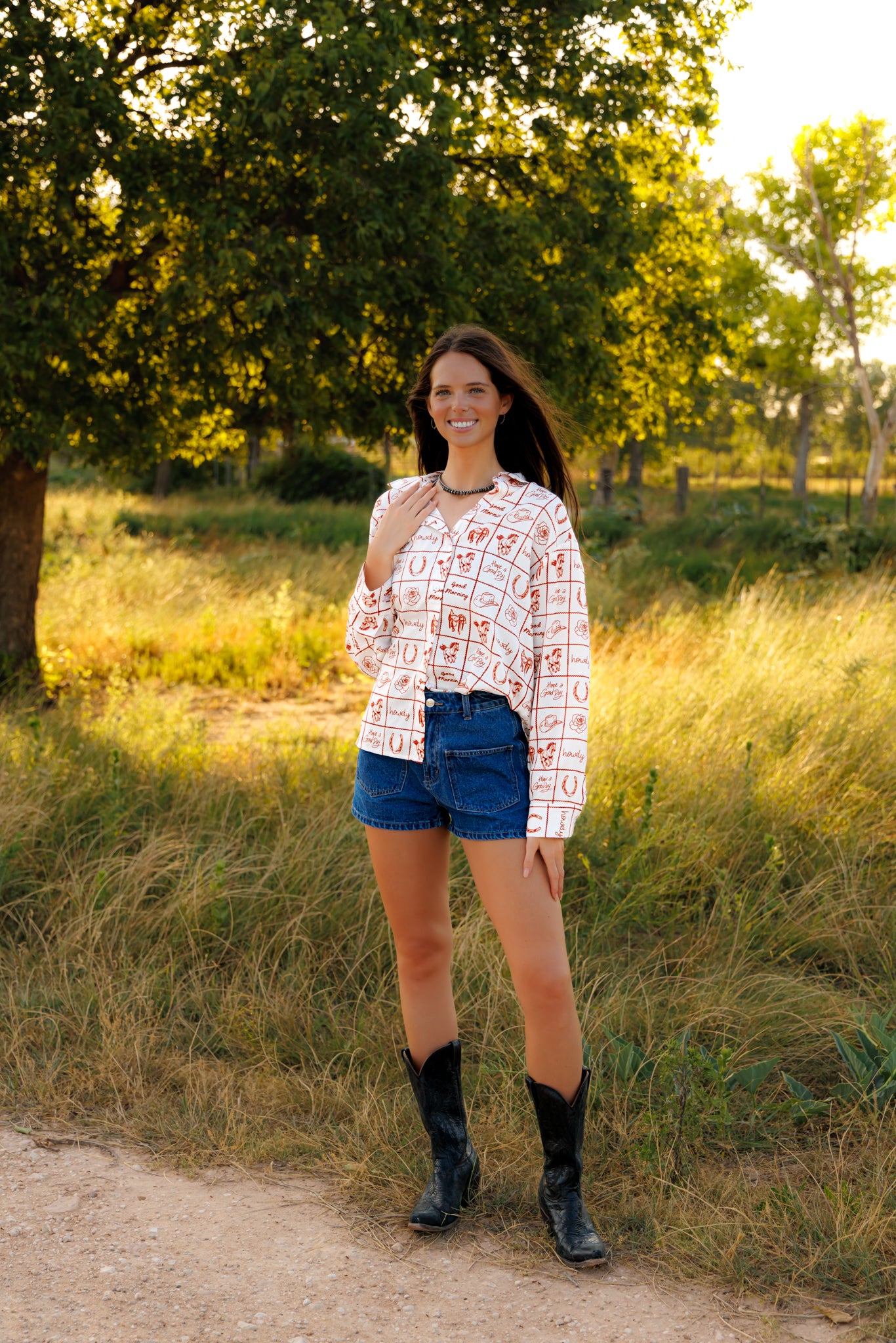 Top, Howdy Check HH36 (Pack OF 7)