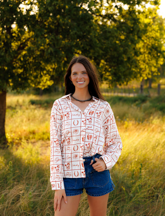 Top, Howdy Check HH36 (Pack OF 7)