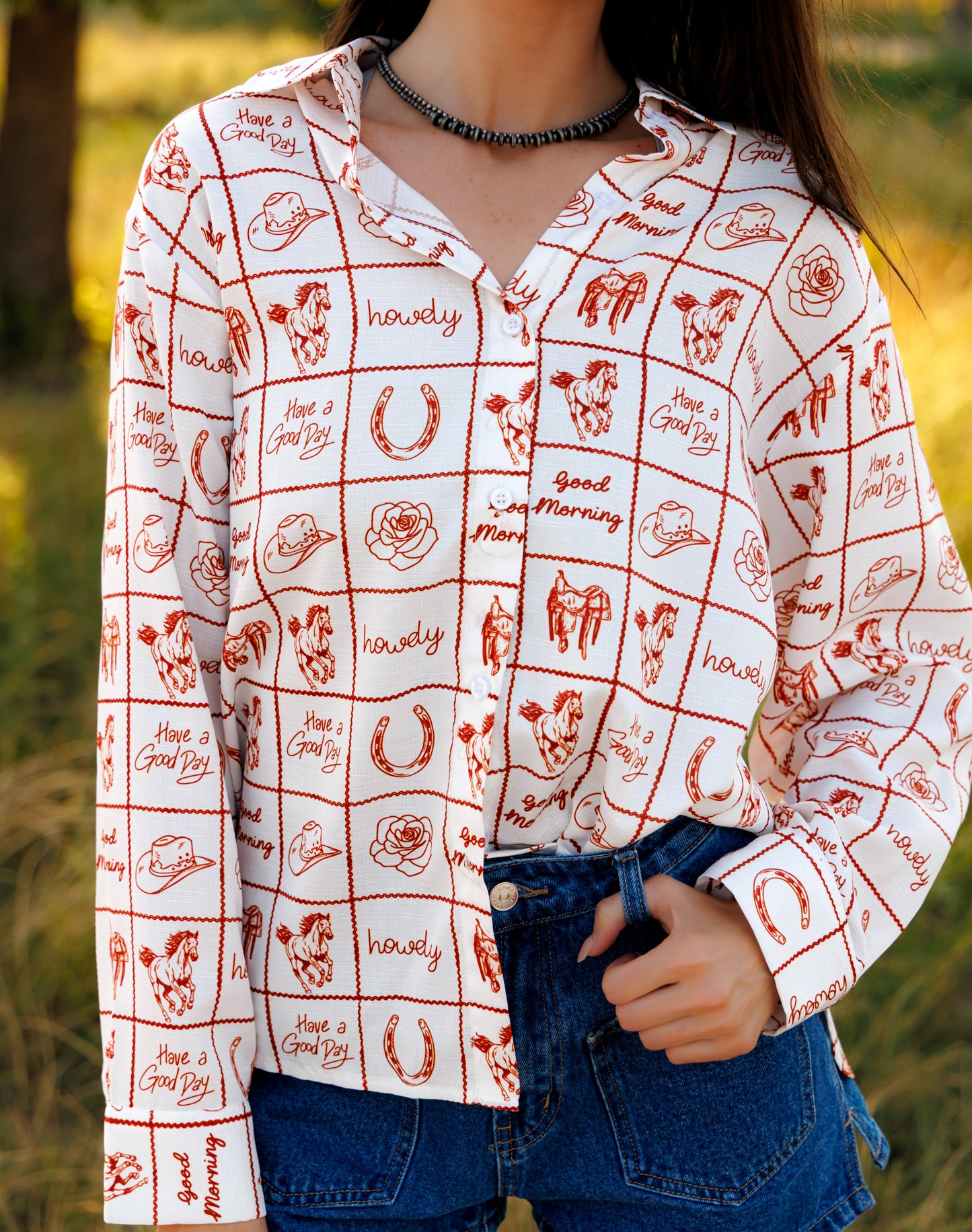 Top, Howdy Check HH36 (Pack OF 7)