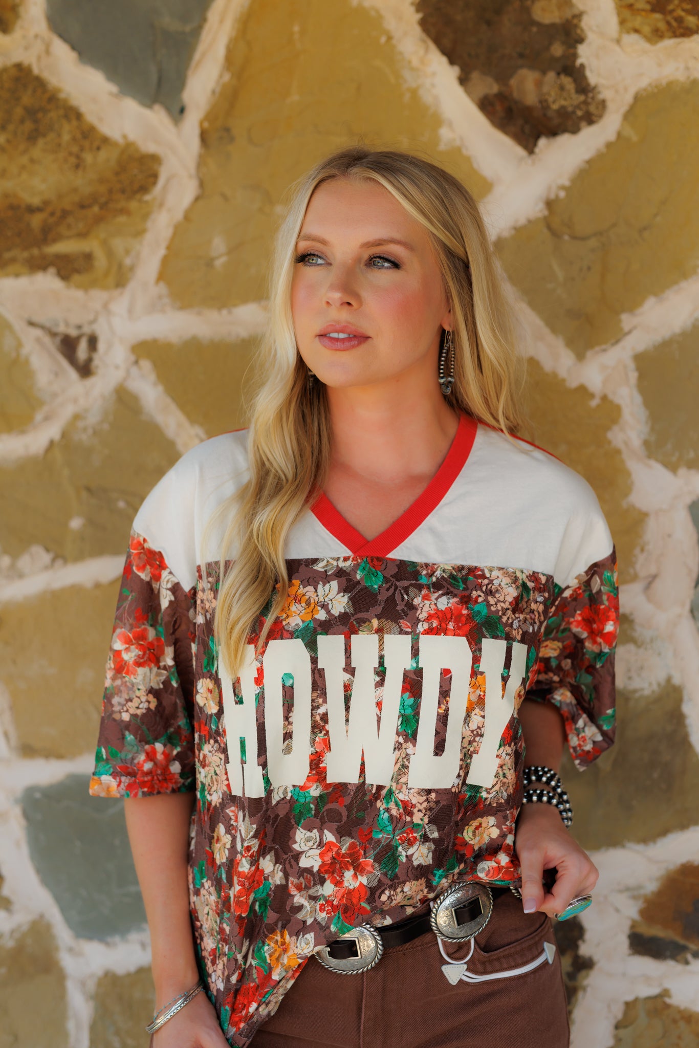 T-Shirt, Varsity Lace Howdy HH105 (Pack OF 7)