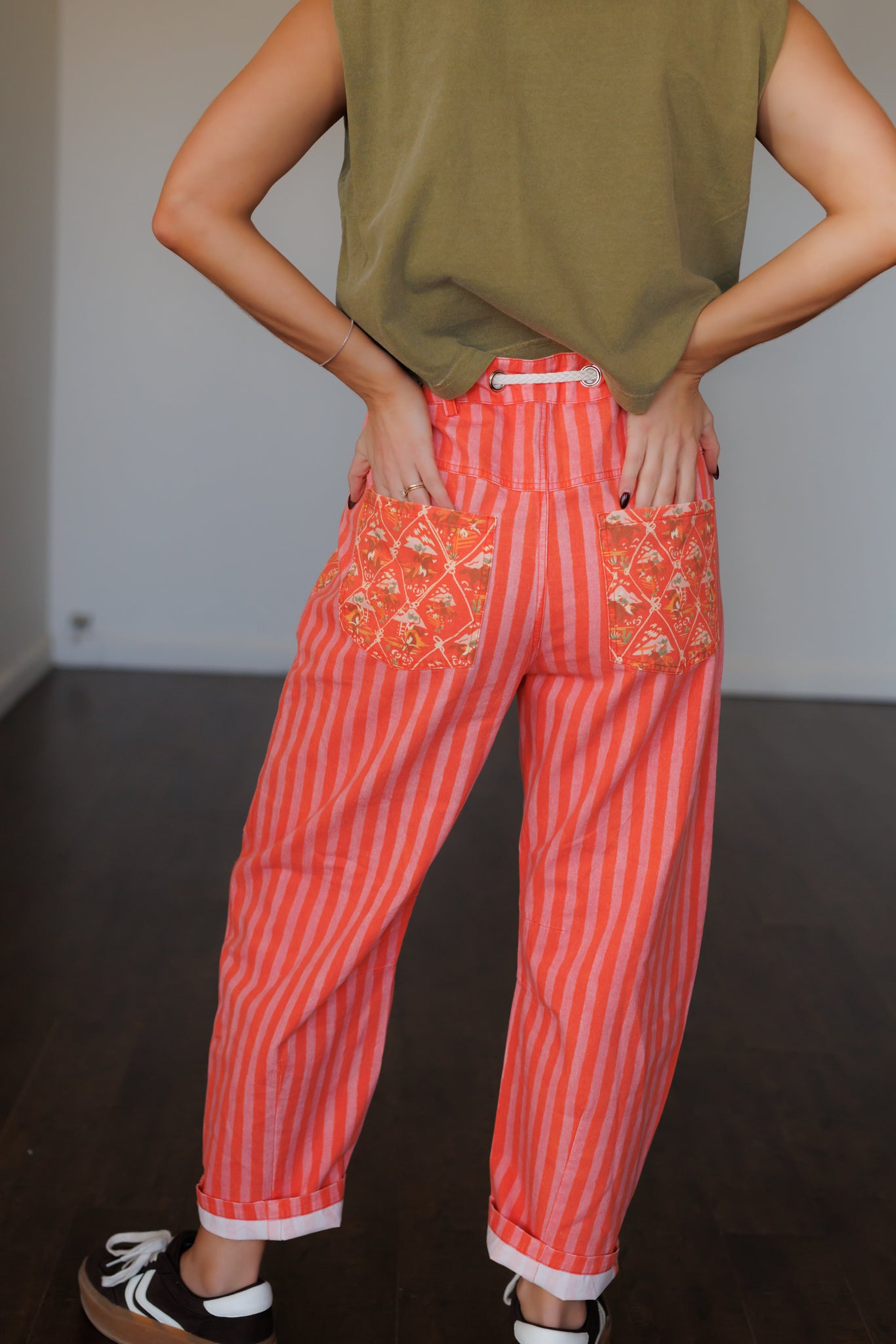 Pants, Red/Pink Drawstring Barrel HH8811PACK OF 7)