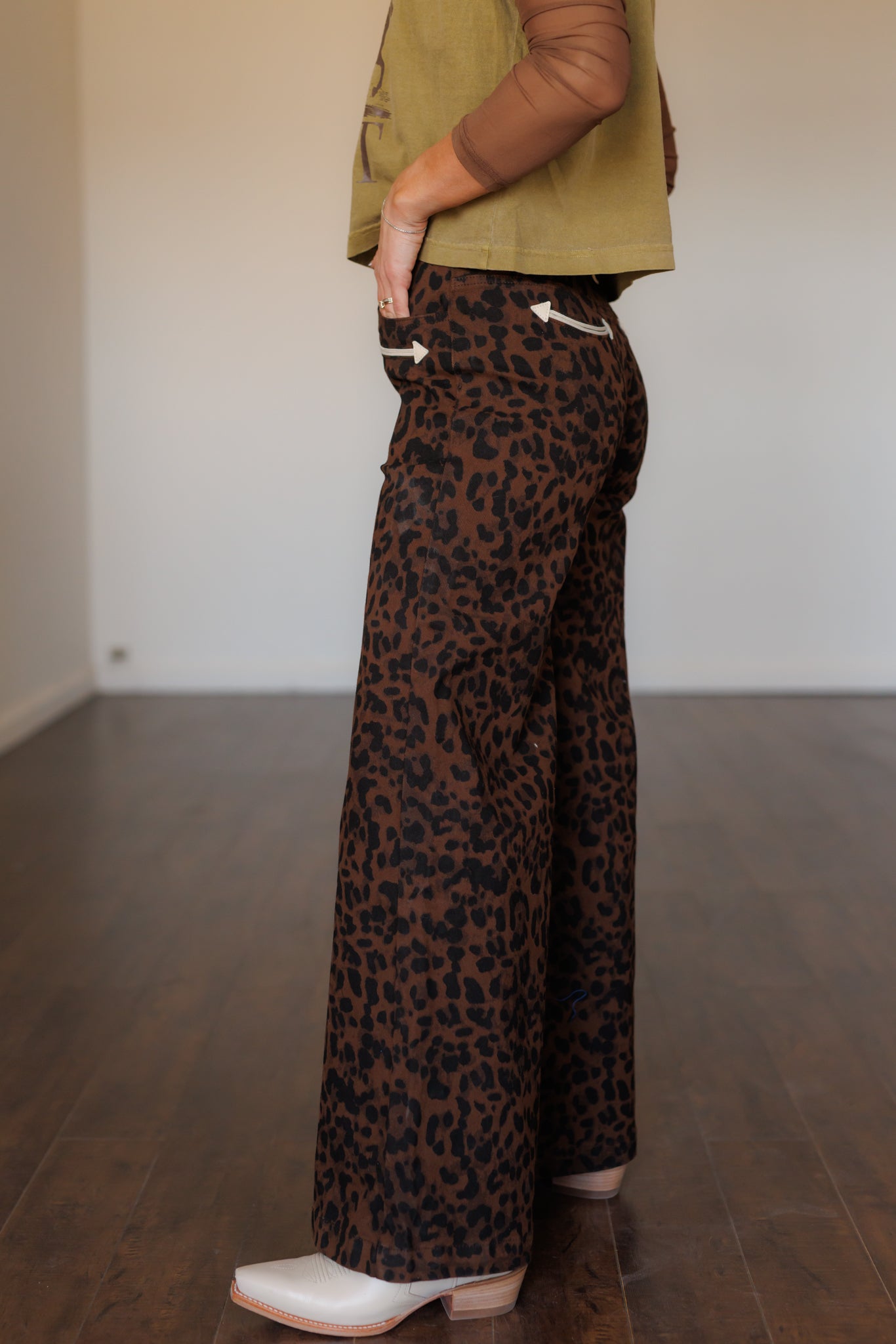Pants, Leopard Smiley Wide Leg HH8900 (Pack OF 7)