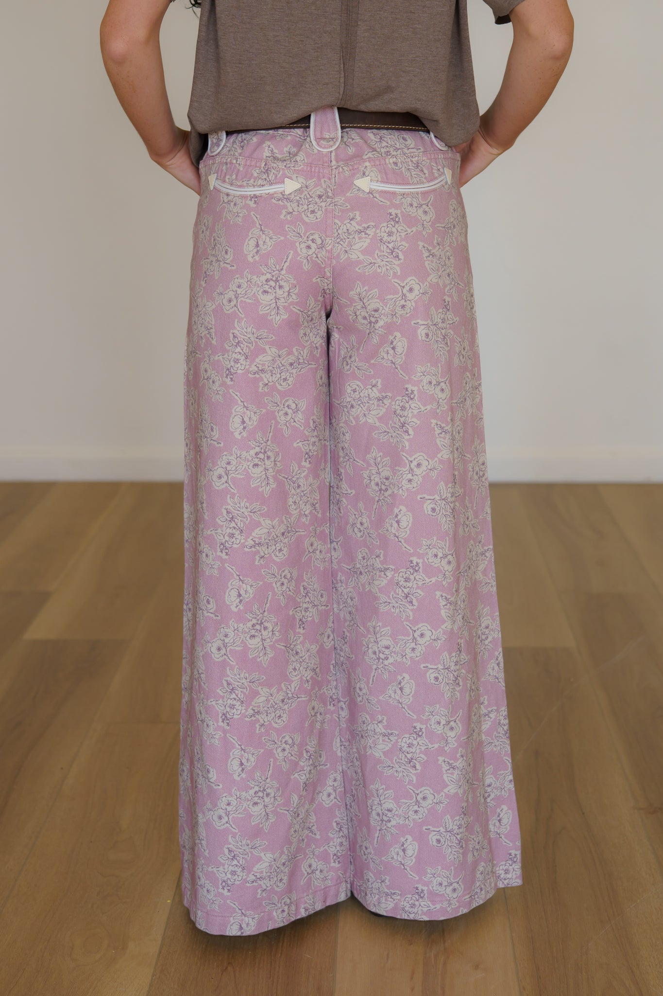 Pants, Rose Flower Wide Leg HH8900 (Pack OF 7)