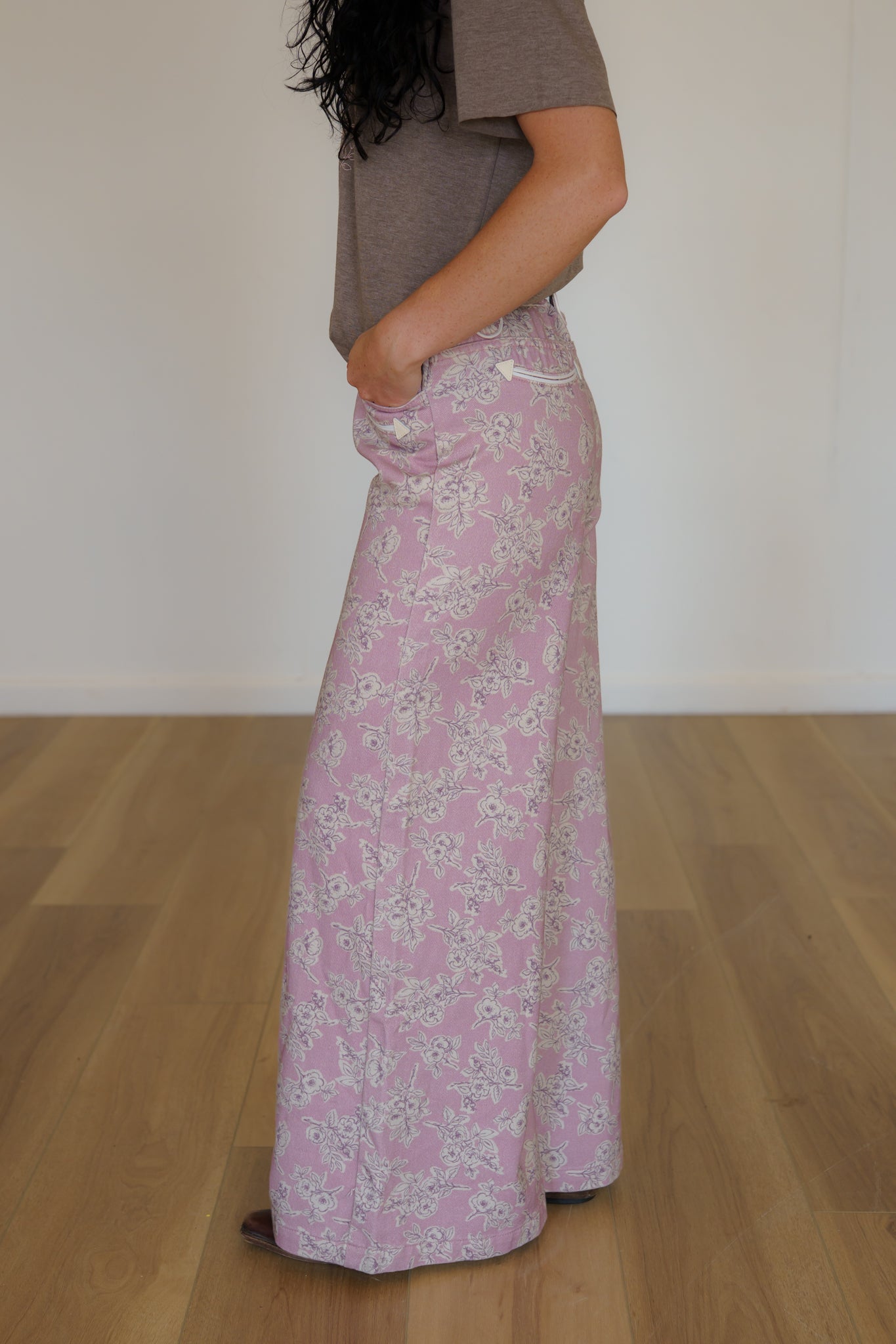 Pants, Rose Flower Wide Leg HH8900 (Pack OF 7)