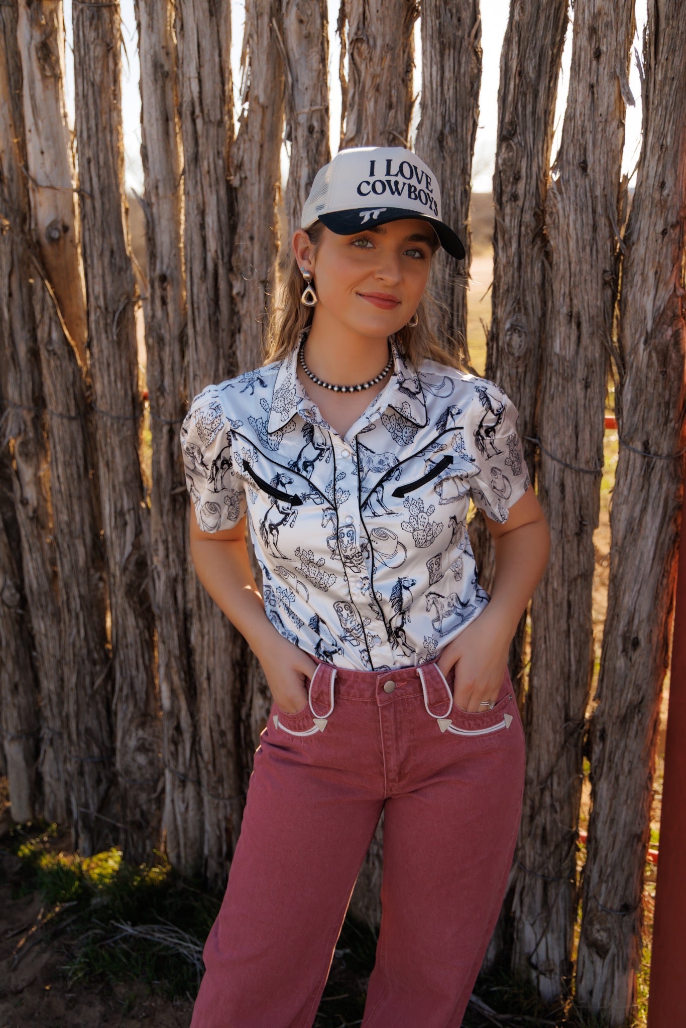 Pearl Snap, Wild Horse SS Satin HH2707 (Pack OF 7)