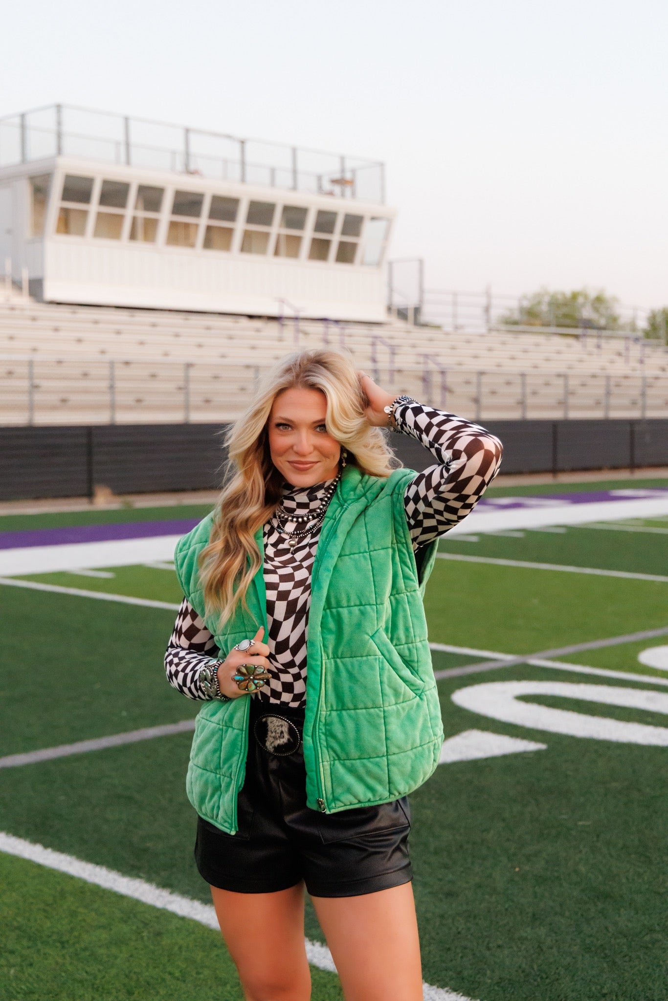 Vest, Green HH1169 (Pack OF 7)